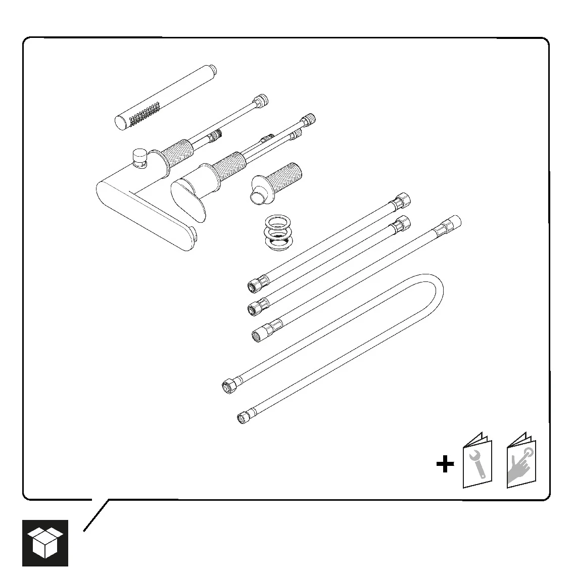 3-otworowa bateria wannowa Duravit Wave - Image 9
