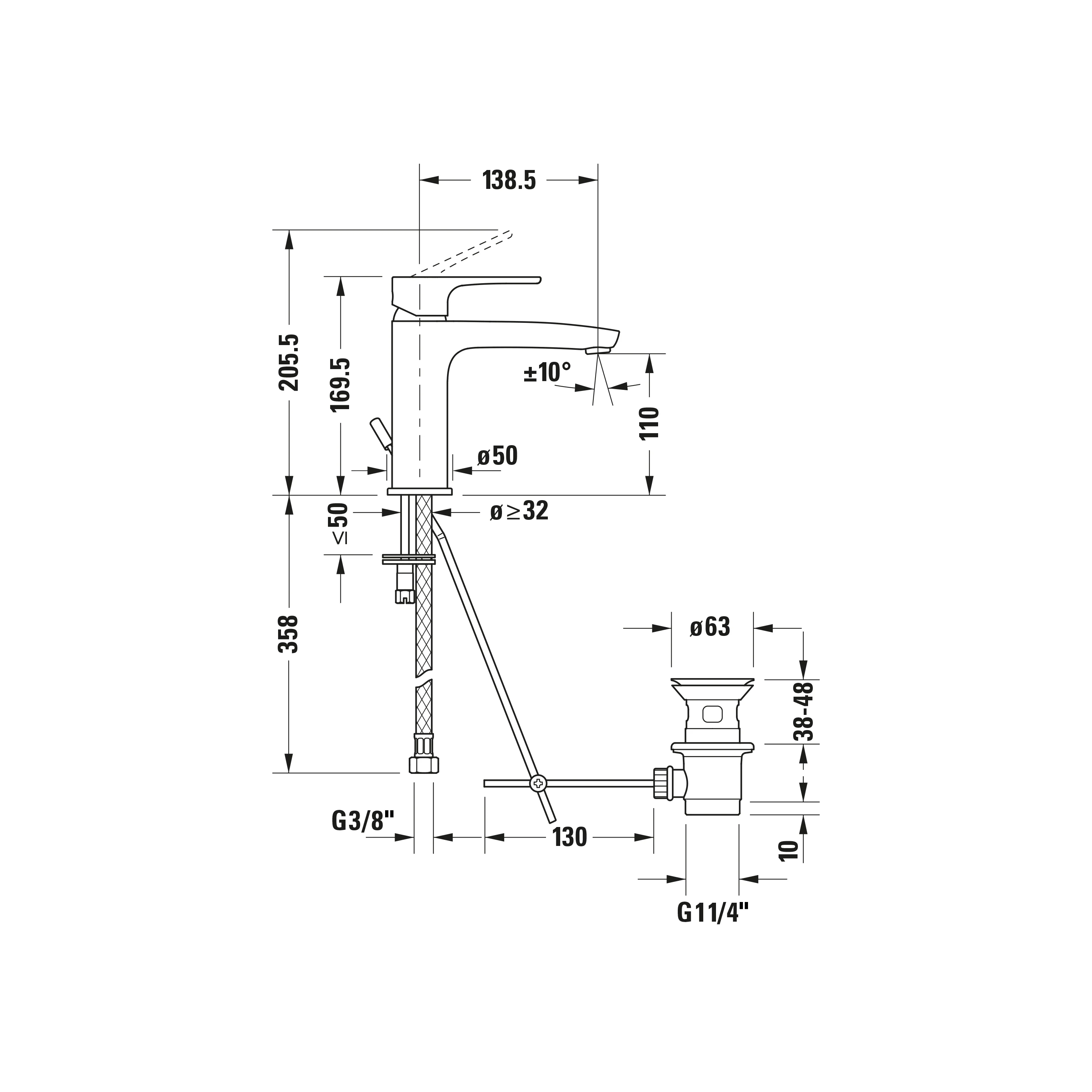 Duravit B.1 jednouchwytowa bateria umywalkowa - Image 18