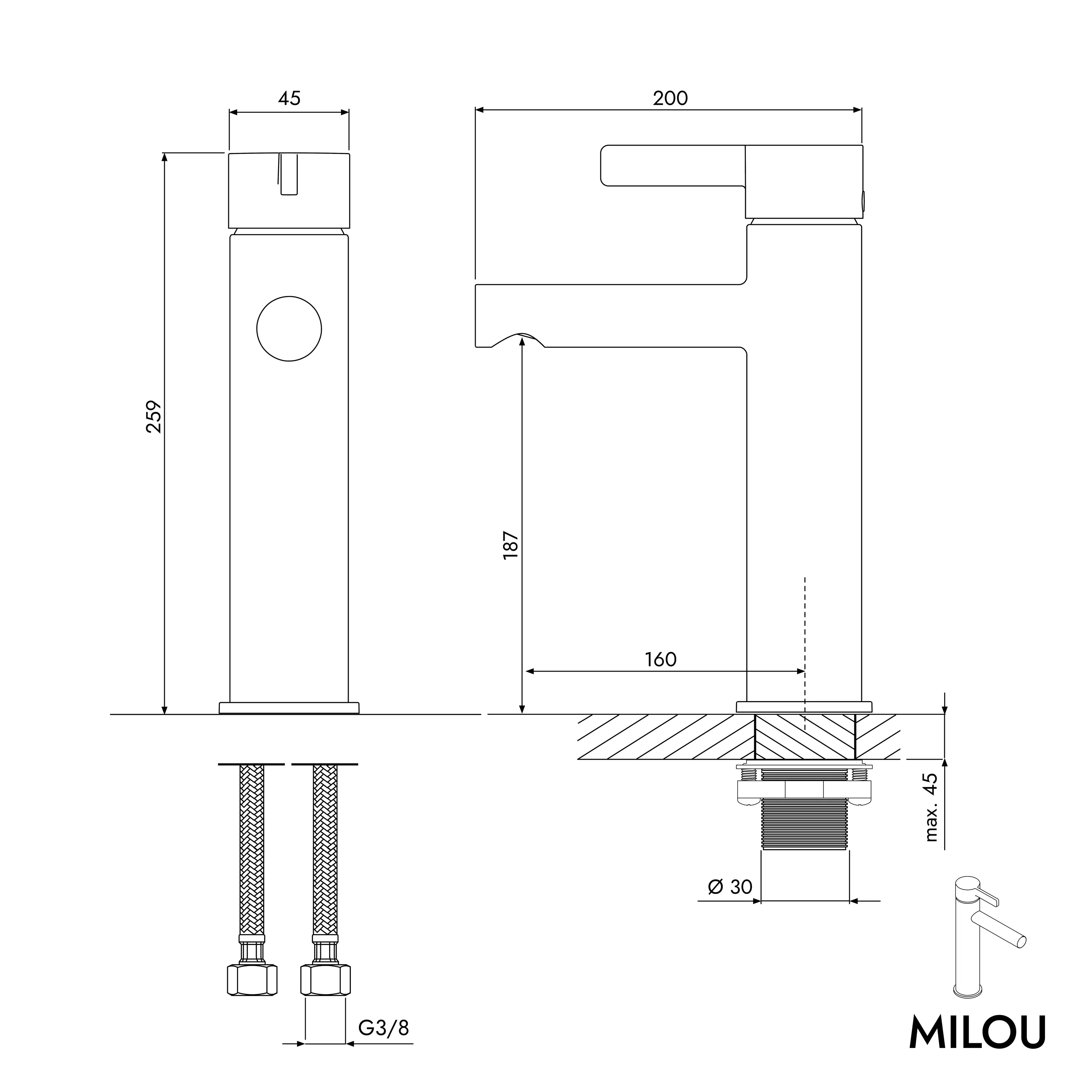 Bateria umywalkowa MILOU L - Image 16