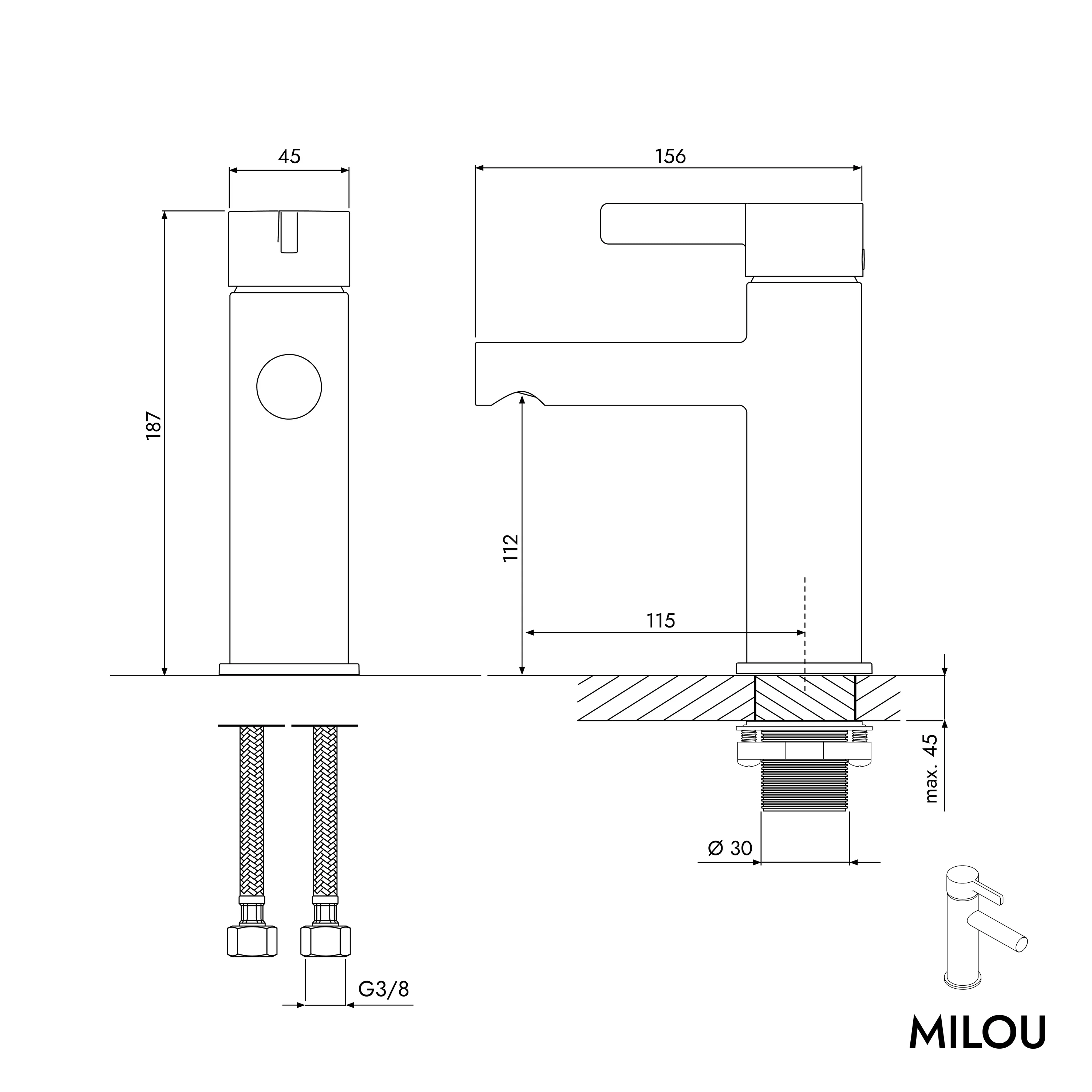 Bateria umywalkowa MILOU M - Image 16