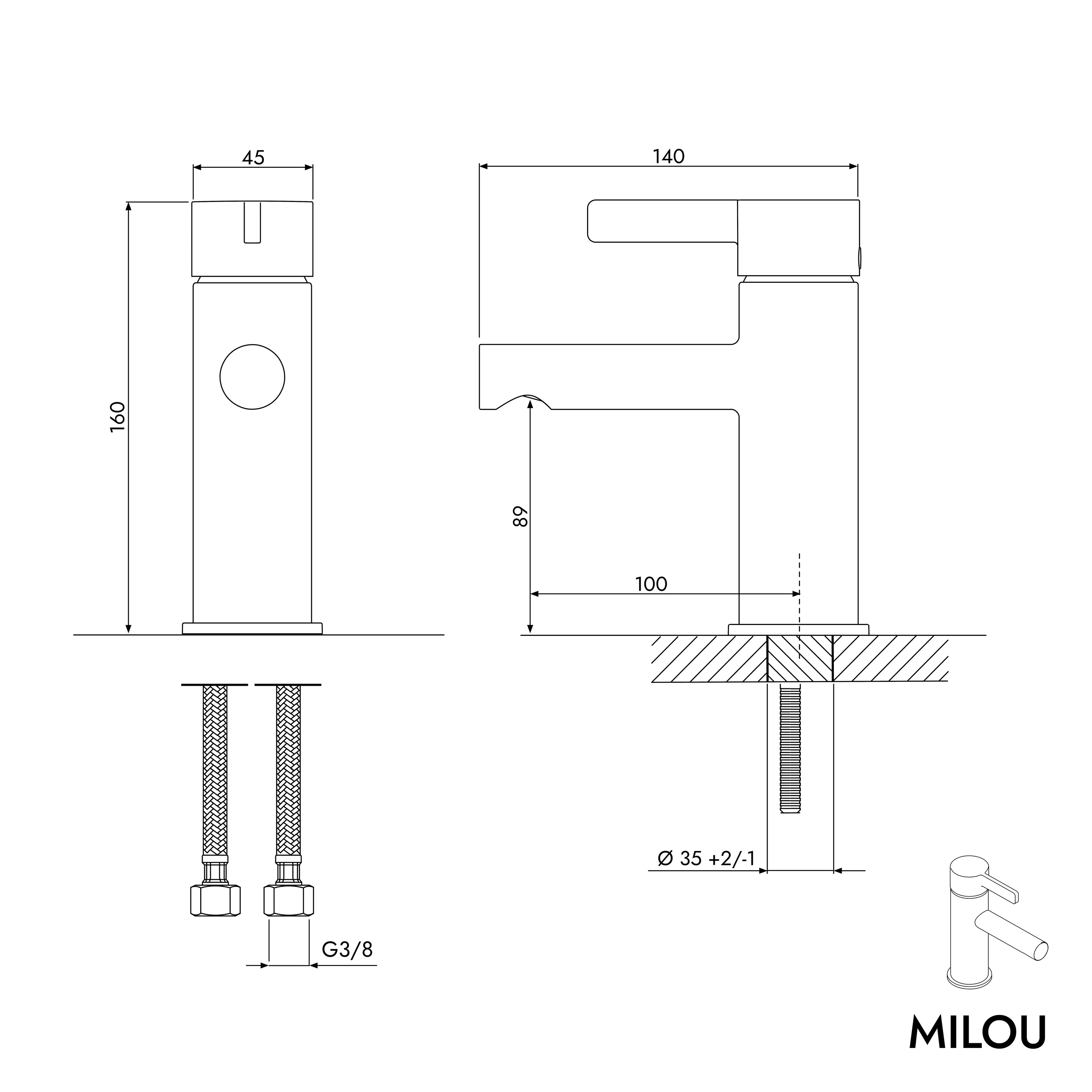 Bateria umywalkowa MILOU S - Image 16