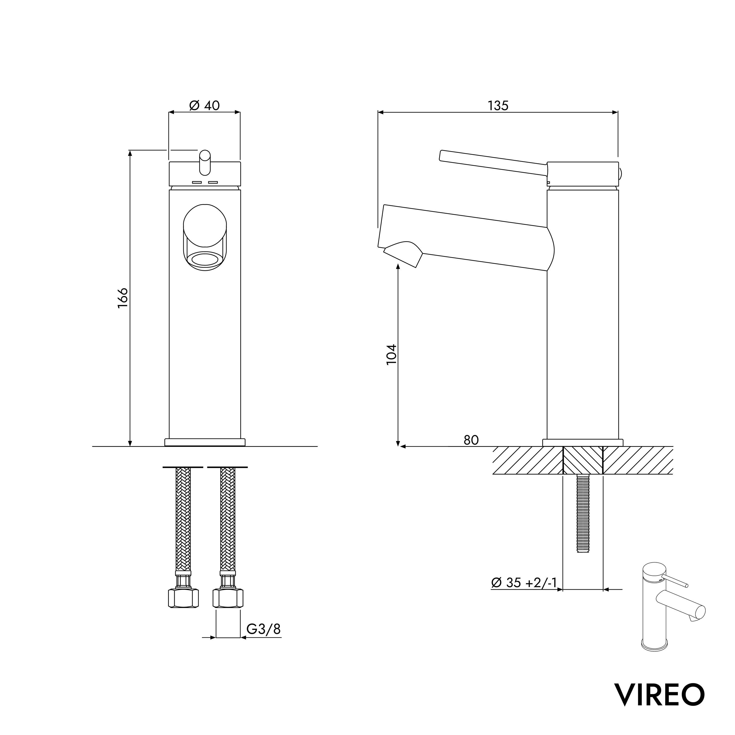 Bateria umywalkowa VIREO M - Image 10