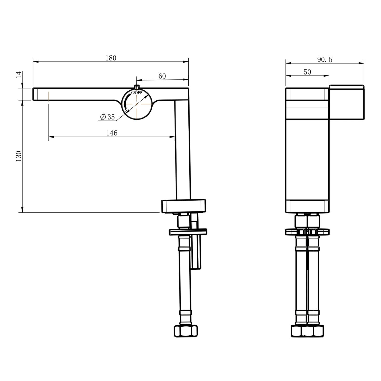 Design bateria umywalkowa bateria łazienkowa NT3110B - Image 7