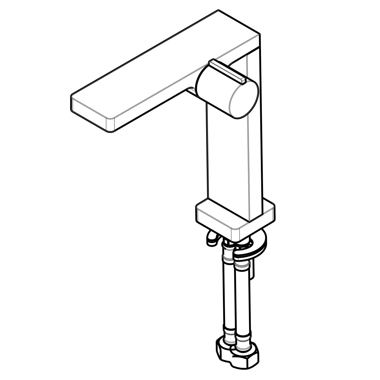 Design bateria umywalkowa bateria łazienkowa NT3220G - Image 8
