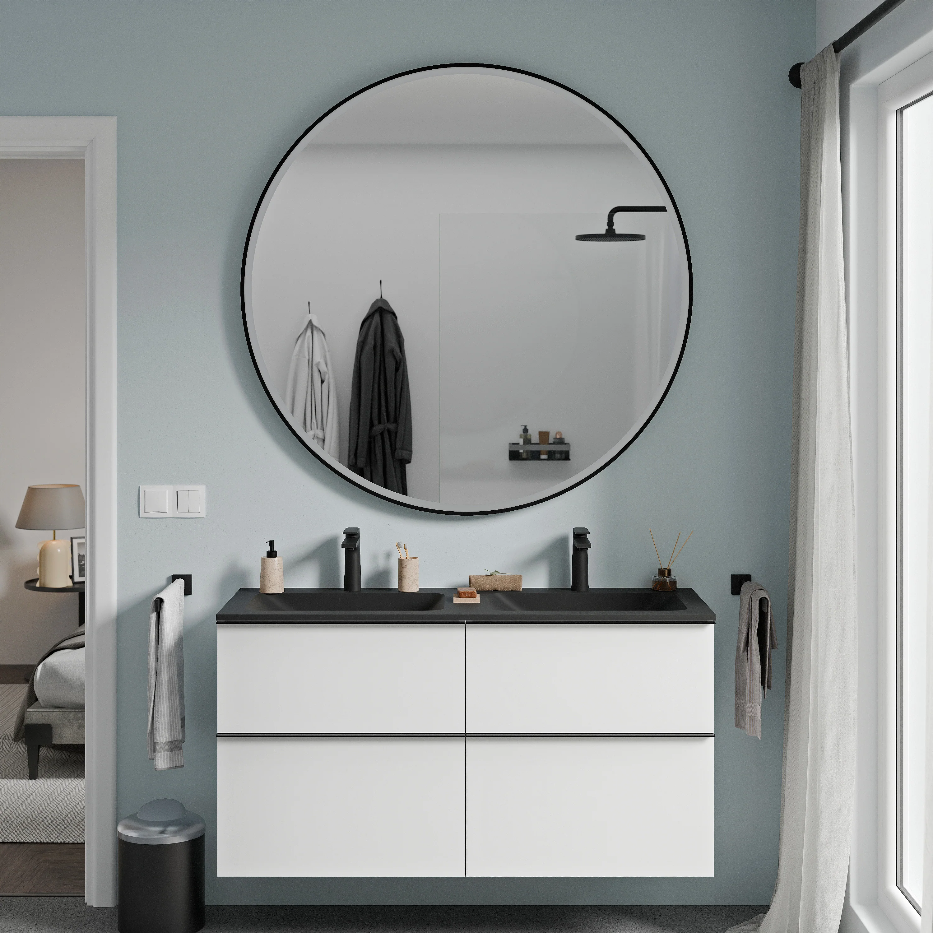 Lustro łazienkowe VARO FRAME okrągłe - Image 10