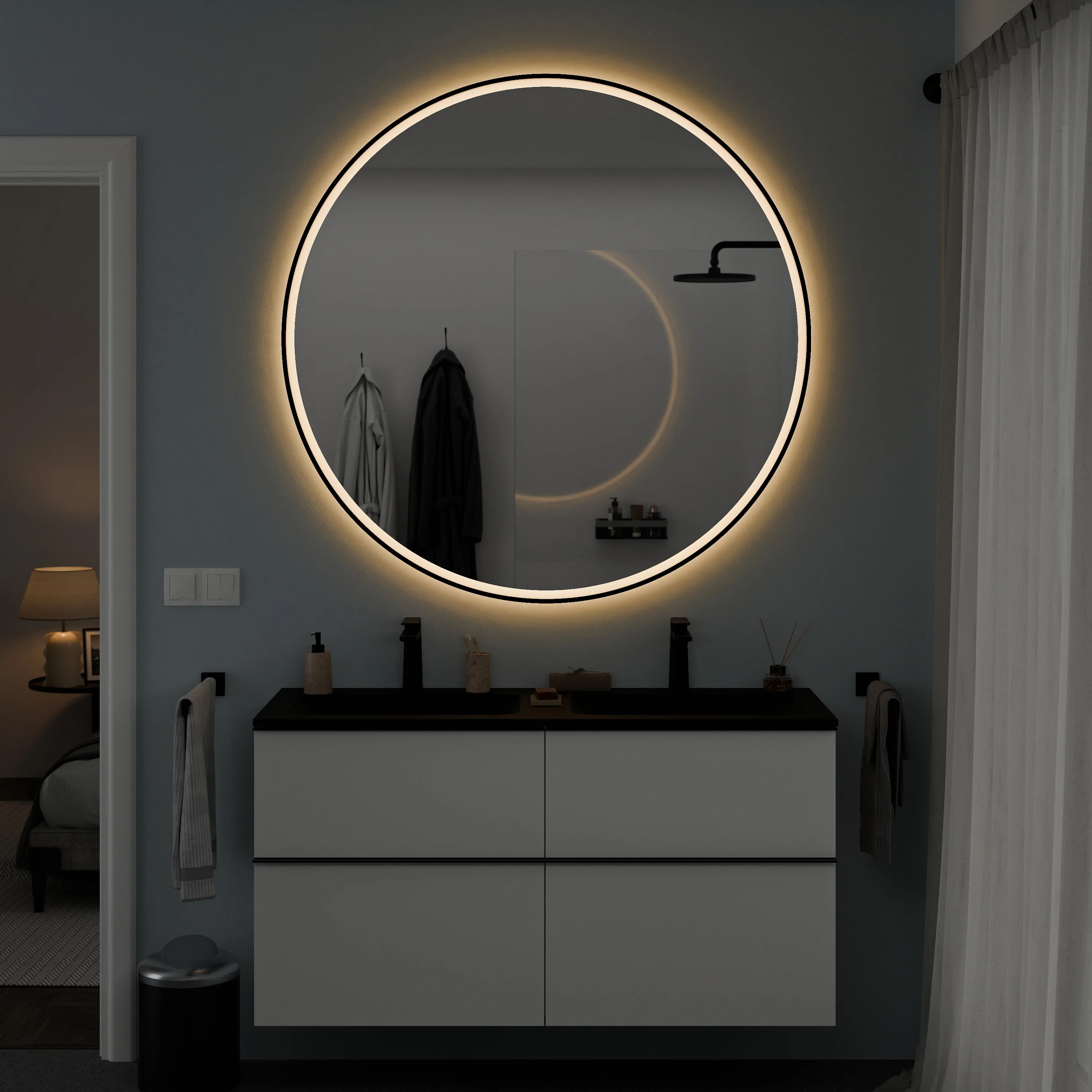 Lustro łazienkowe VARO FRAME okrągłe - Image 11