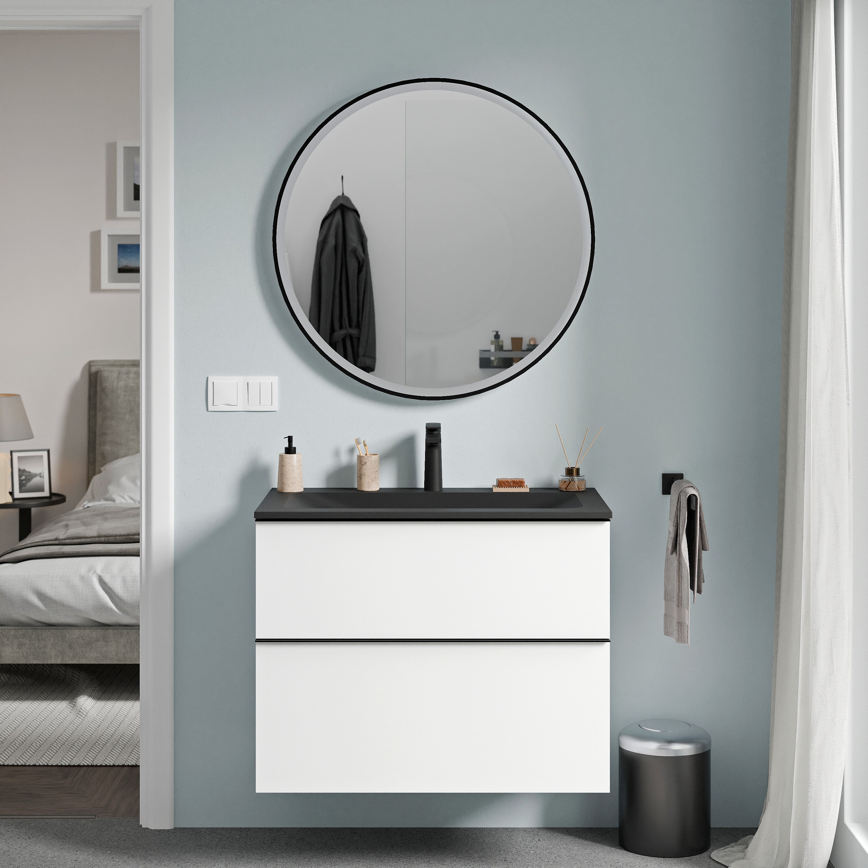 Lustro łazienkowe VARO FRAME okrągłe - Image 4