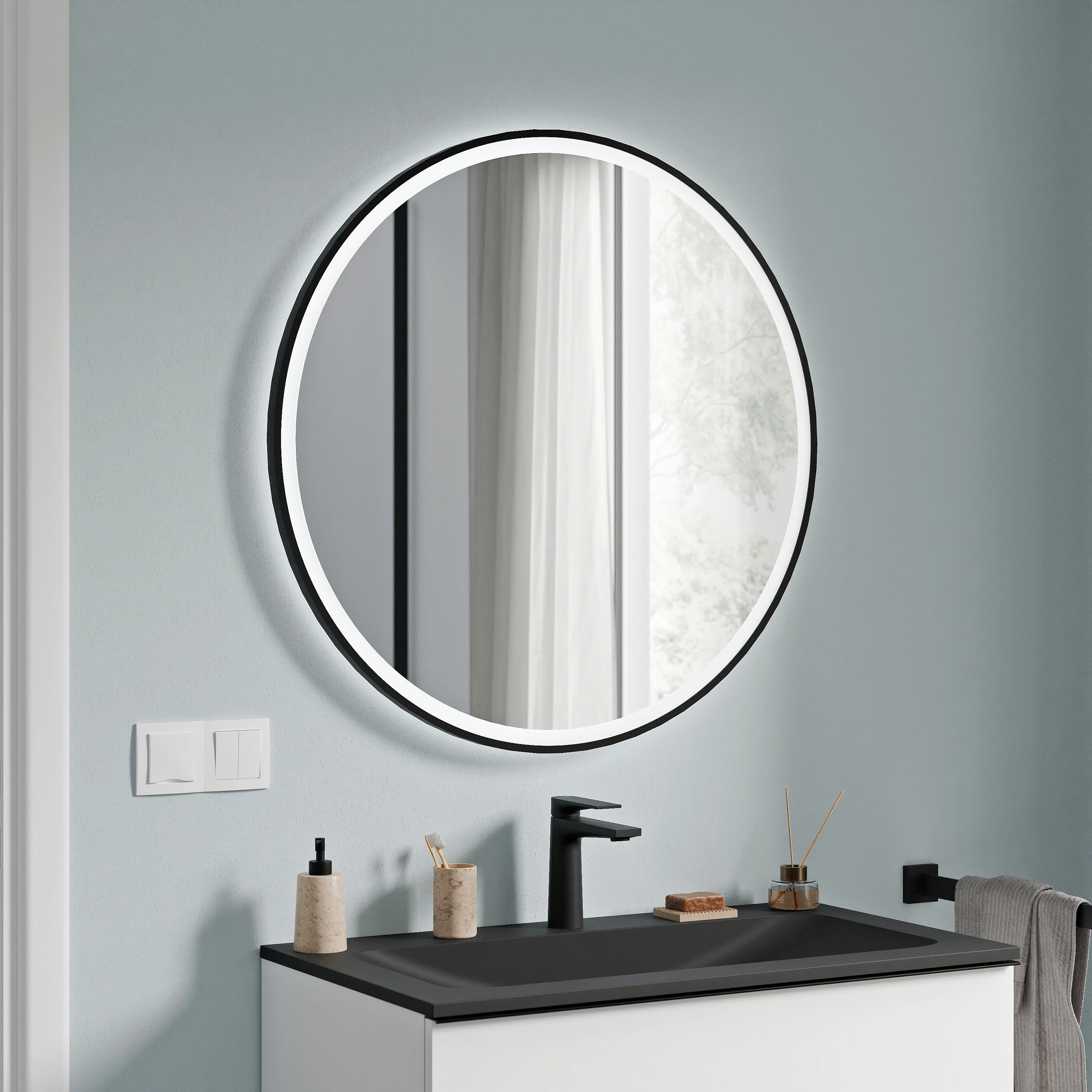 Lustro łazienkowe VARO FRAME okrągłe - Image 5