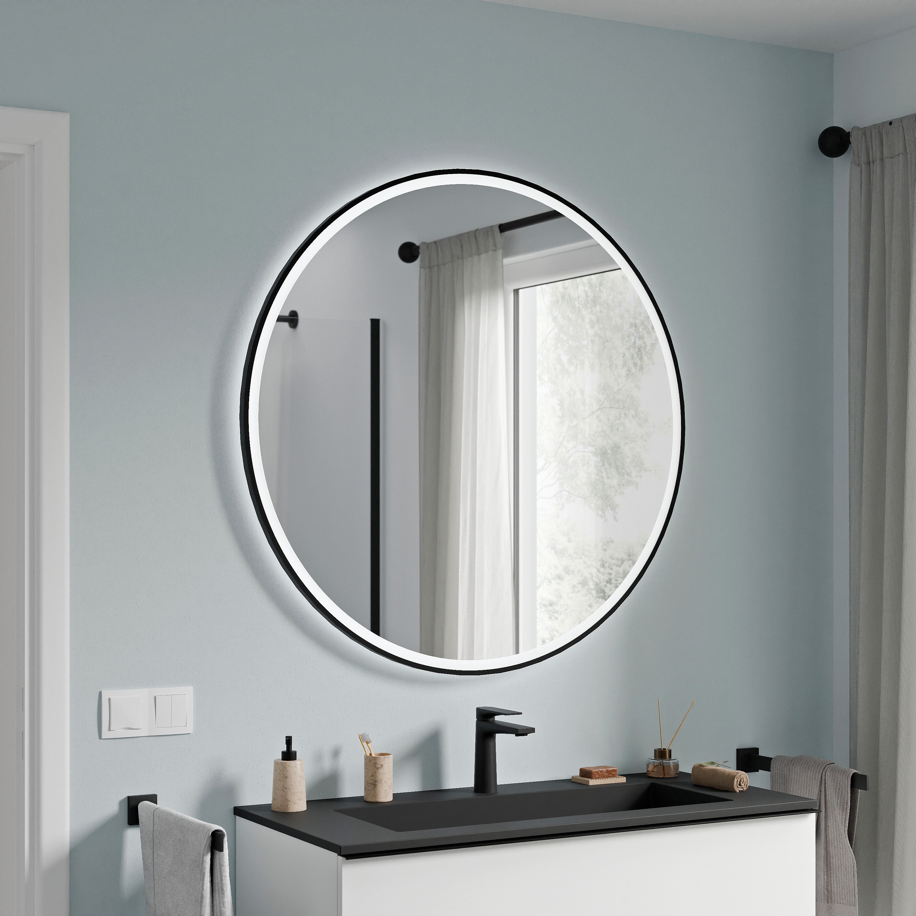 Lustro łazienkowe VARO FRAME okrągłe - Image 9
