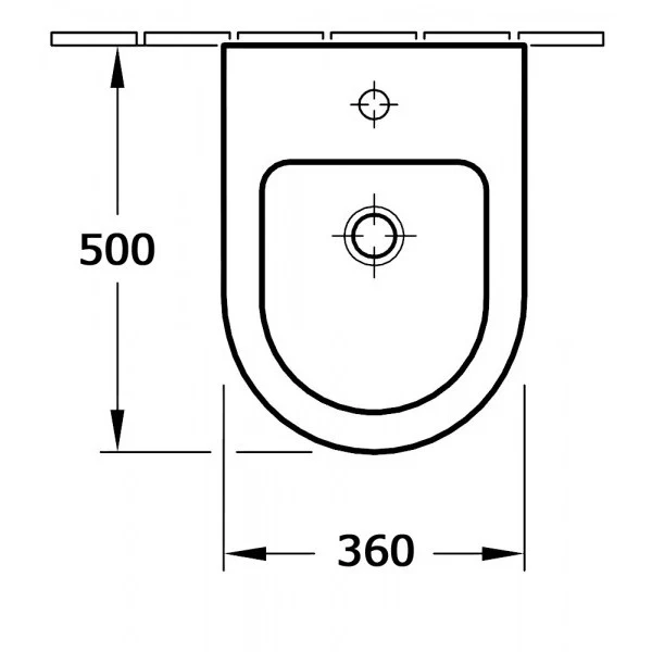 Bidet wiszący na ścianie BH101 - Image 2