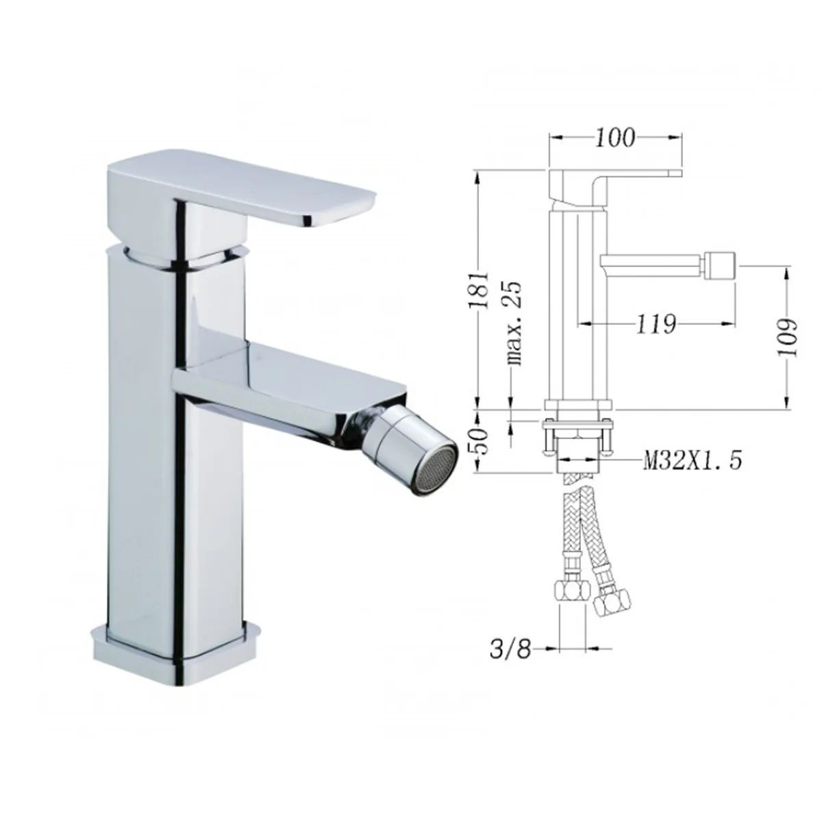 Bidet ścienny wiszący CH2019V - Image 6