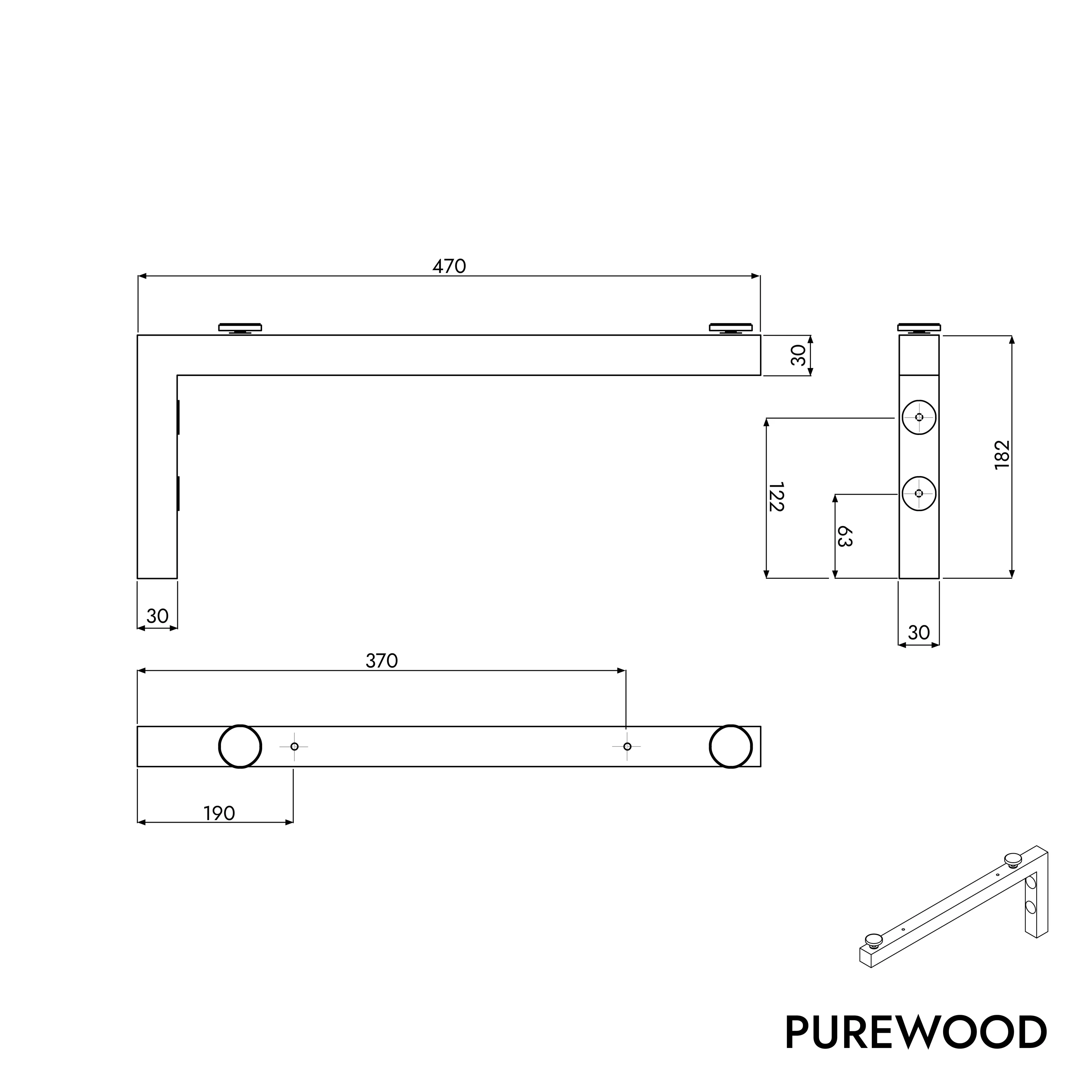 Blat umywalkowy PUREWOOD - Image 34