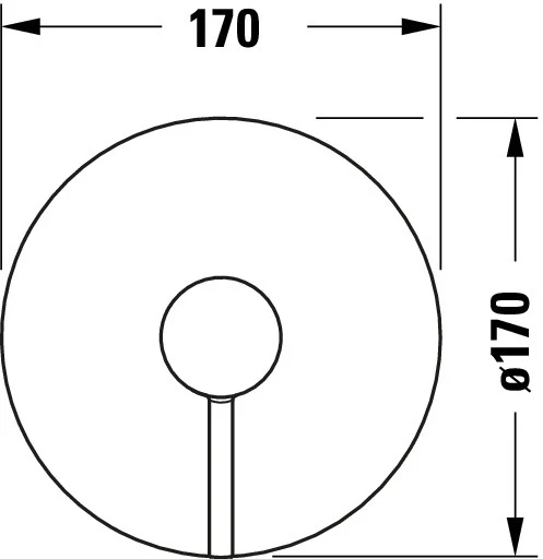 Jednouchwytowa bateria prysznicowa Duravit Circle - Image 2