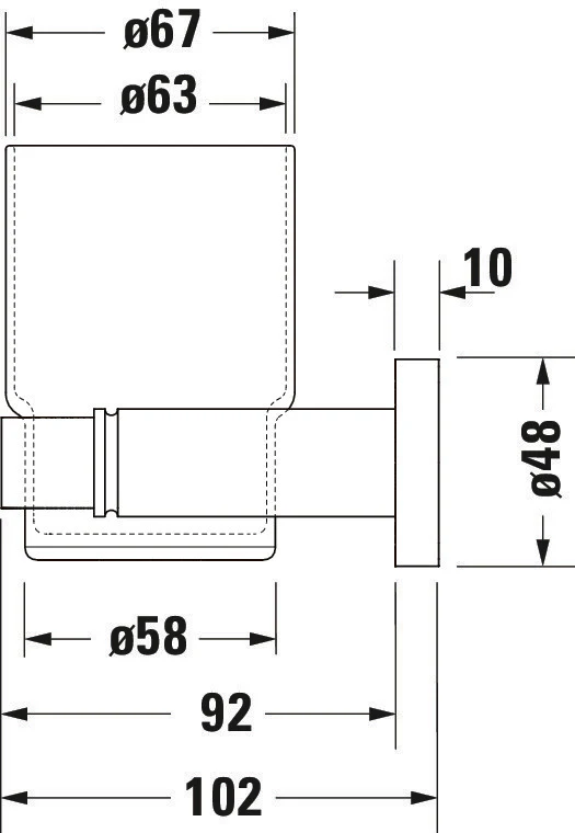 Duravit D-Code kubek na szczoteczki do zębów - Image 6