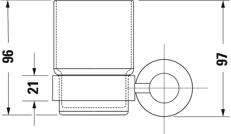 Duravit D-Code kubek na szczoteczki do zębów - Image 7