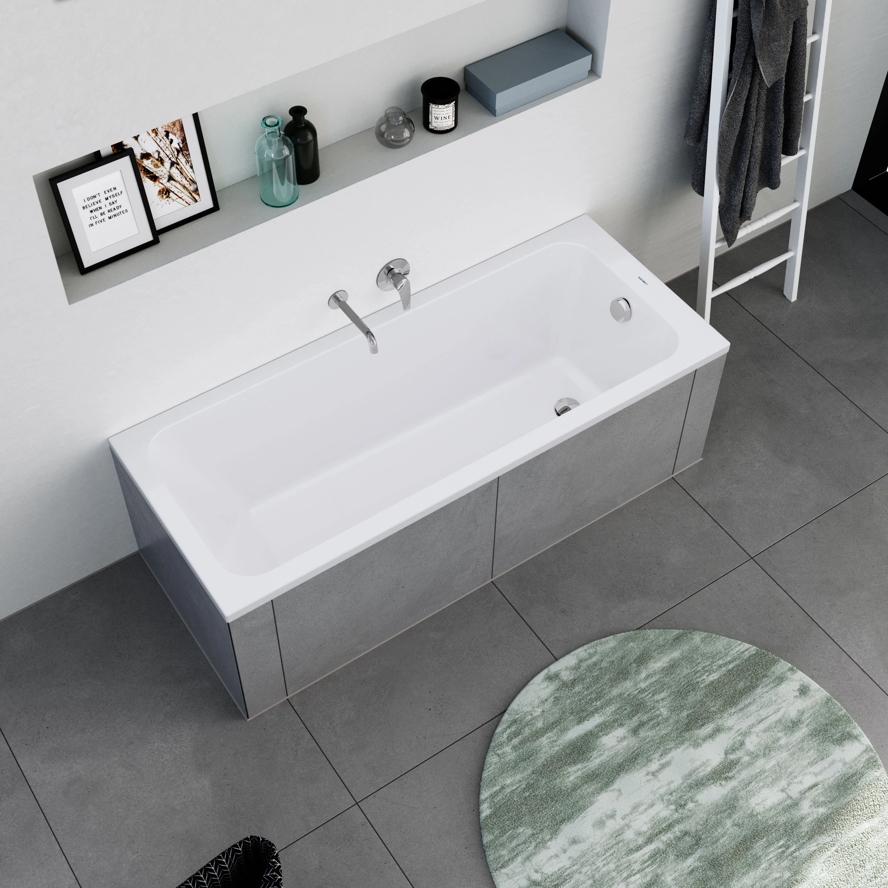 Duravit DuraPecos prostokątna wanna z oparciem - Image 3