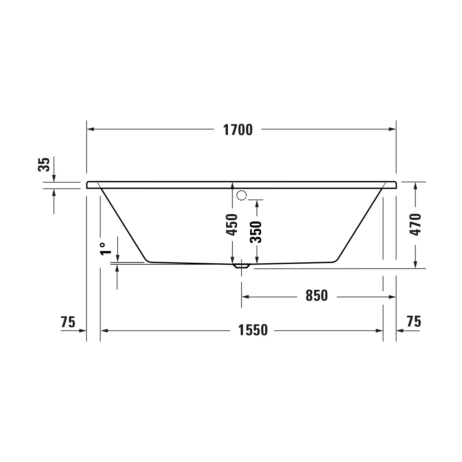 Duravit DuraPecos prostokątna wanna do zabudowy - Image 6
