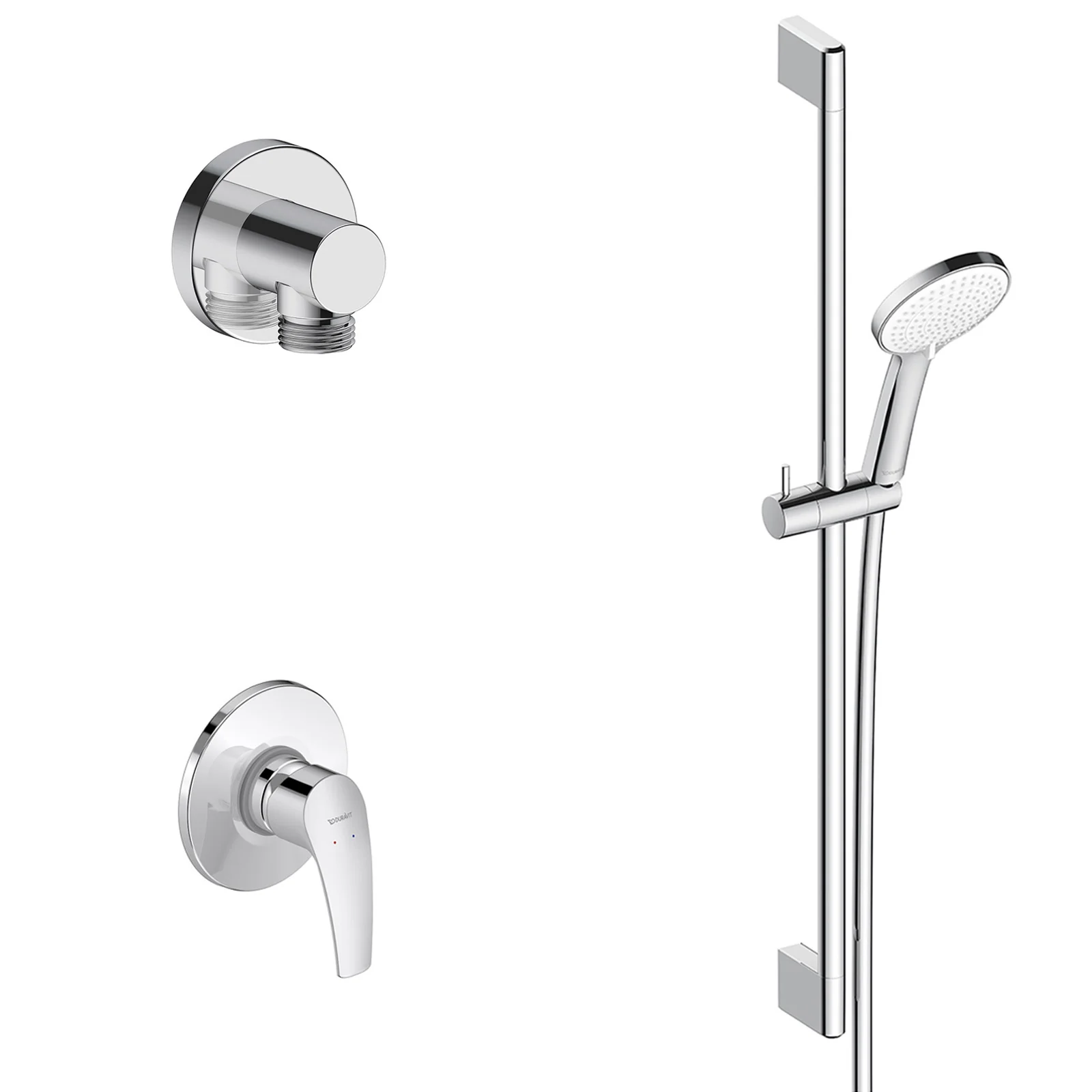 Duravit DuraVelez bateria prysznicowa podtynkowa z głowicą prysznicową
