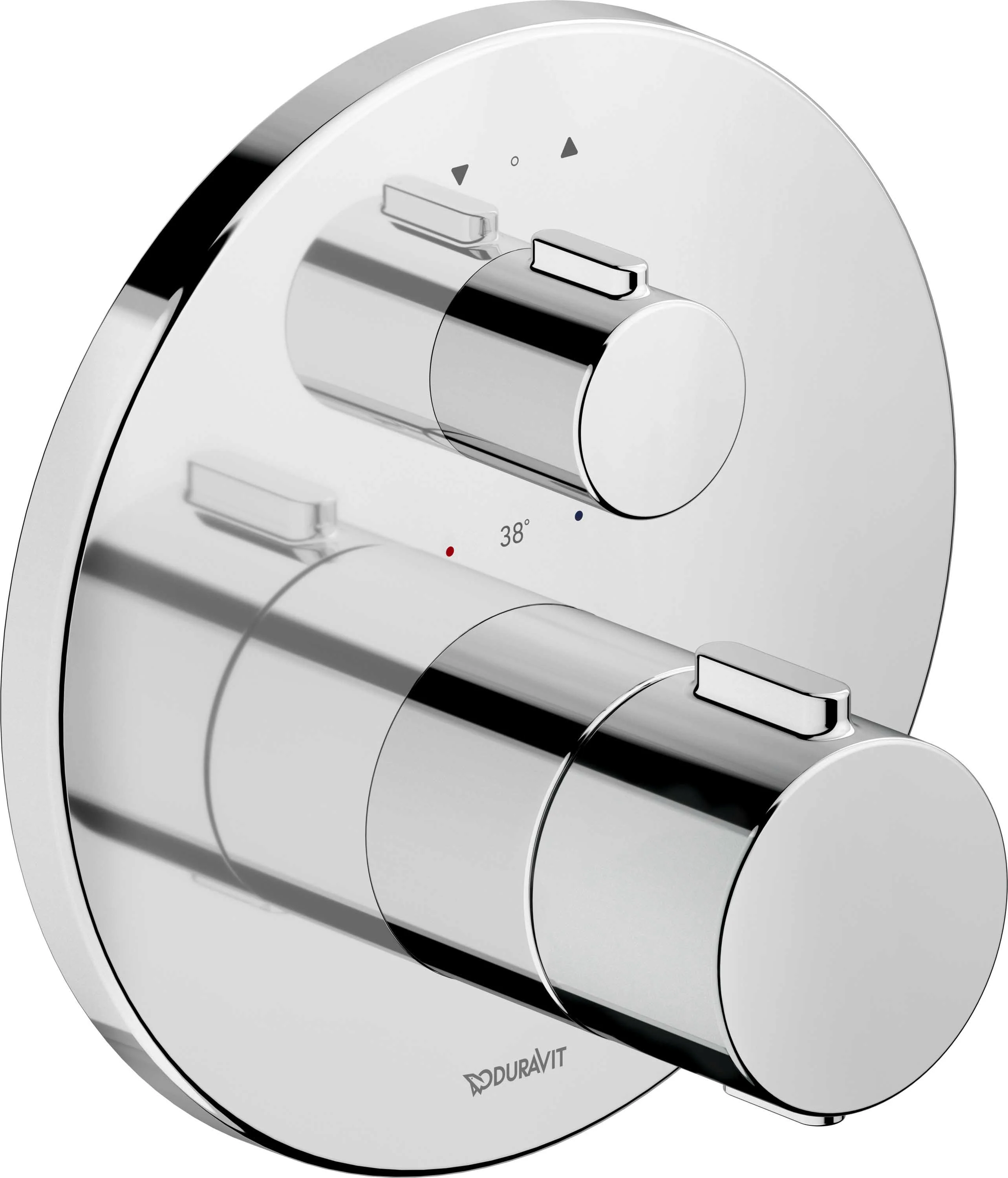 Podtynkowy system prysznicowy Duravit z termostatem i deszczownicą - Image 3