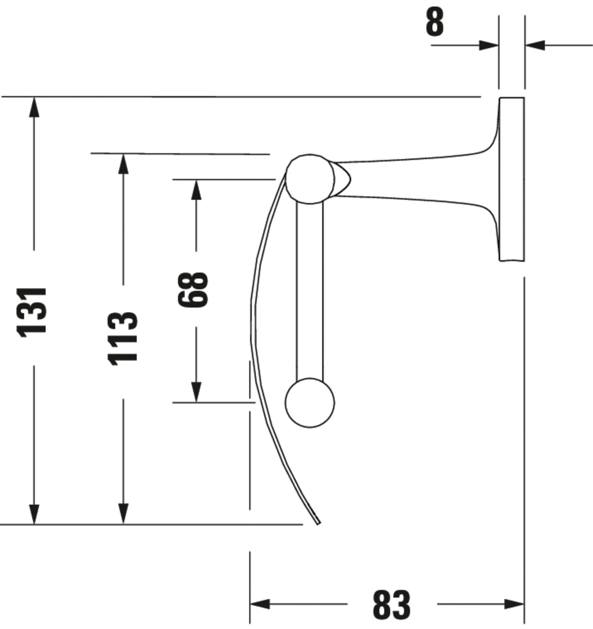 Duravit Starck T uchwyt na papier toaletowy - Image 17
