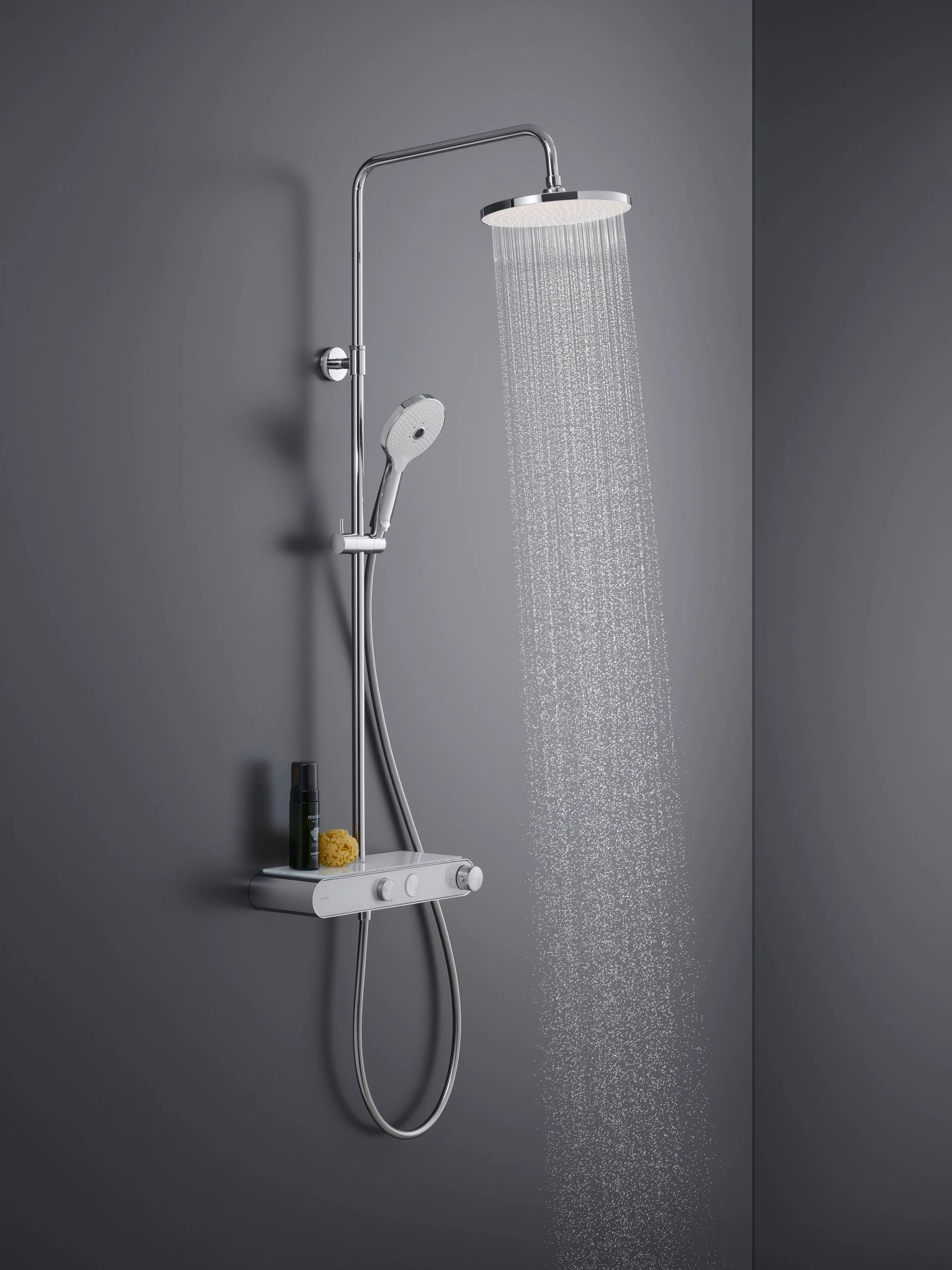 Duravit system prysznicowy z termostatem i półką szklaną - Image 5