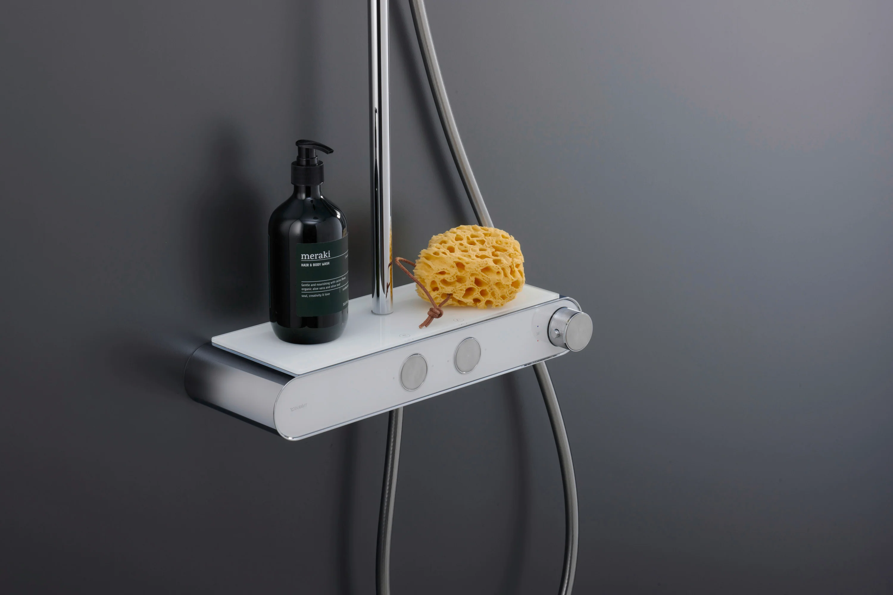 Duravit system prysznicowy z termostatem i półką szklaną - Image 6