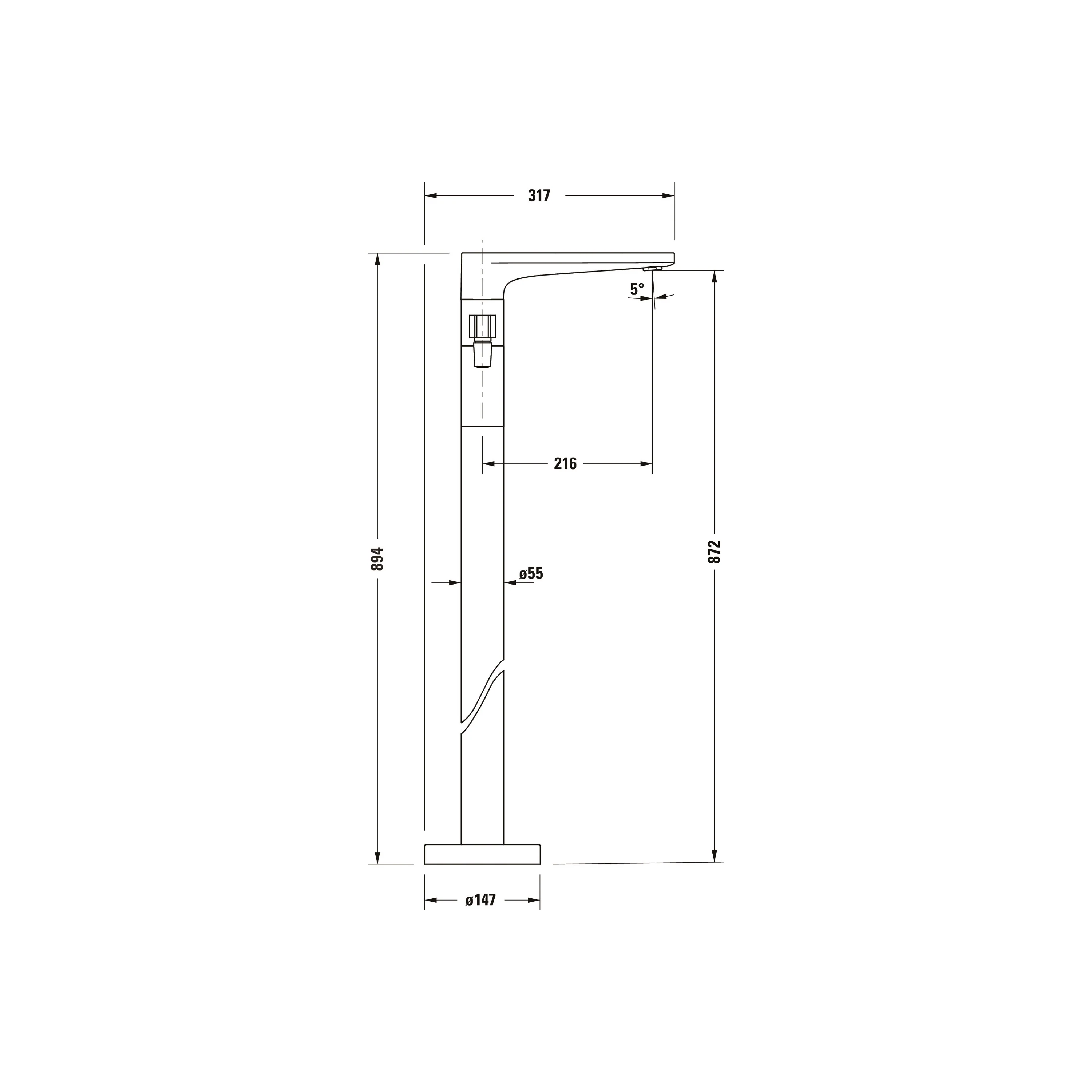 Bateria wannowa Duravit Tulum by Starck - Image 8