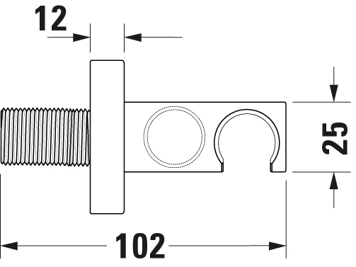 Duravit Tulum podtynkowa bateria prysznicowa z deszczownicą  - Image 16