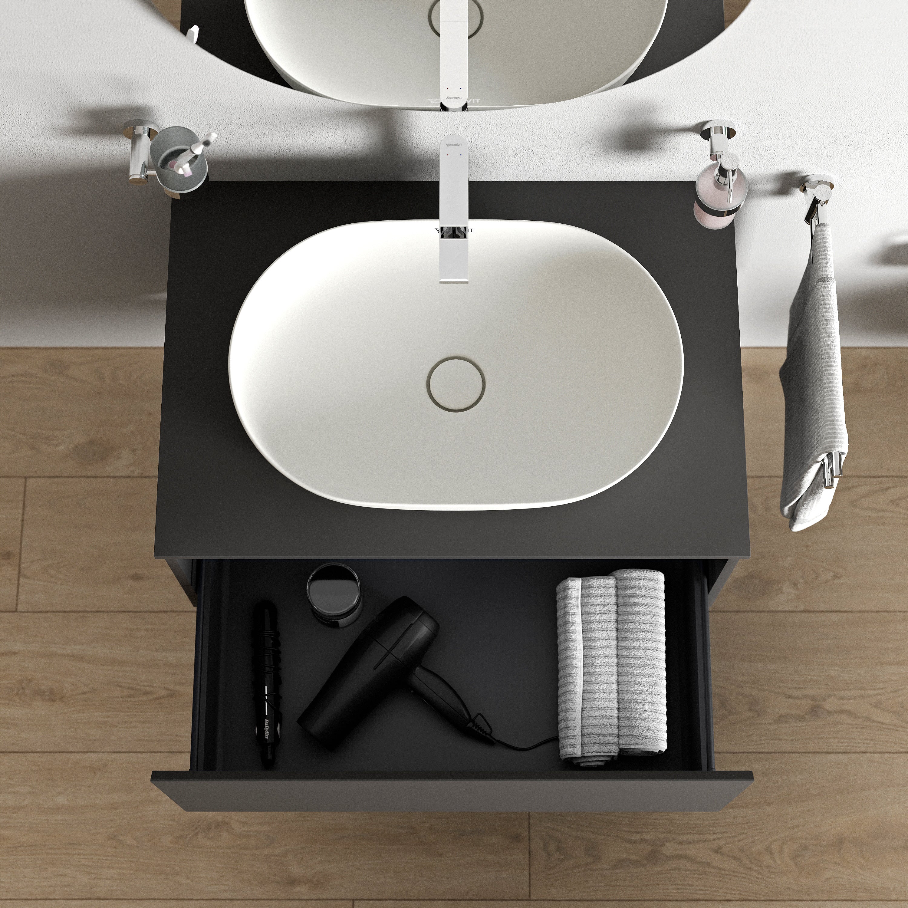 Duravit Vellora szafka umywalkowa 80 cm - Image 11