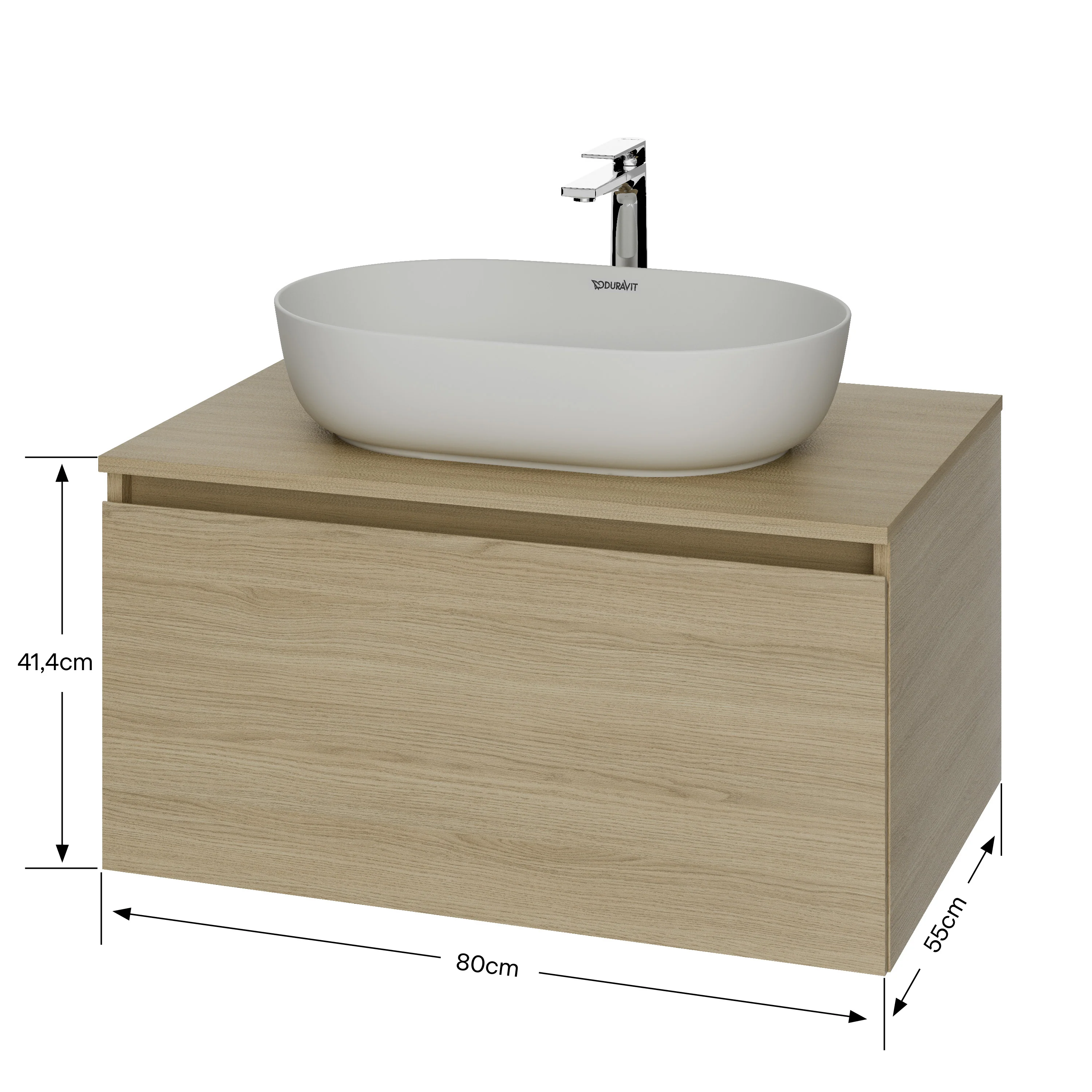 Duravit Vellora szafka umywalkowa 80 cm - Image 19