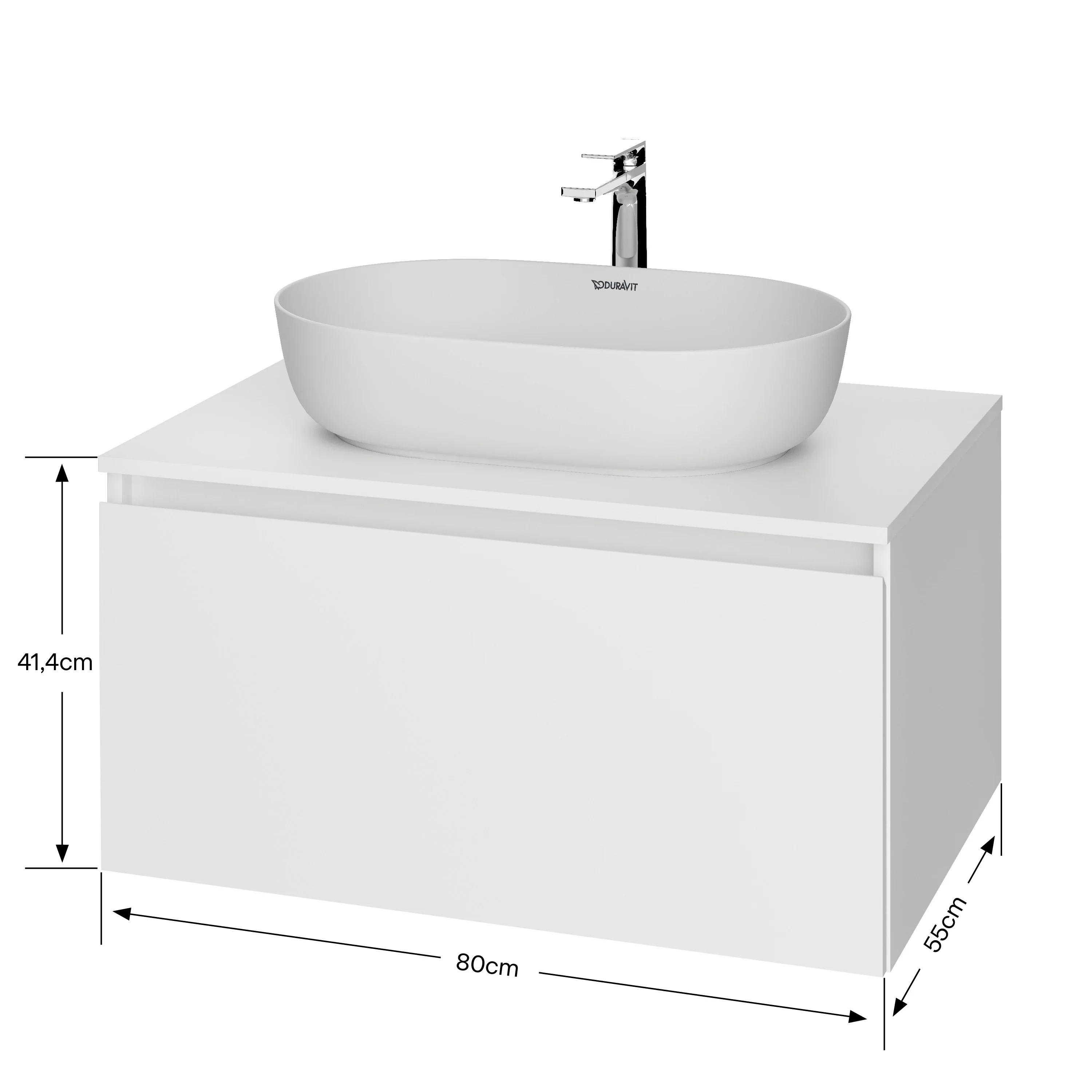 Duravit Vellora szafka umywalkowa 80 cm - Image 21