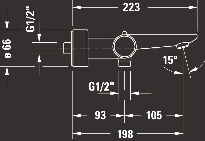 Duravit Wave bateria wannowa z termostatem - Image 9