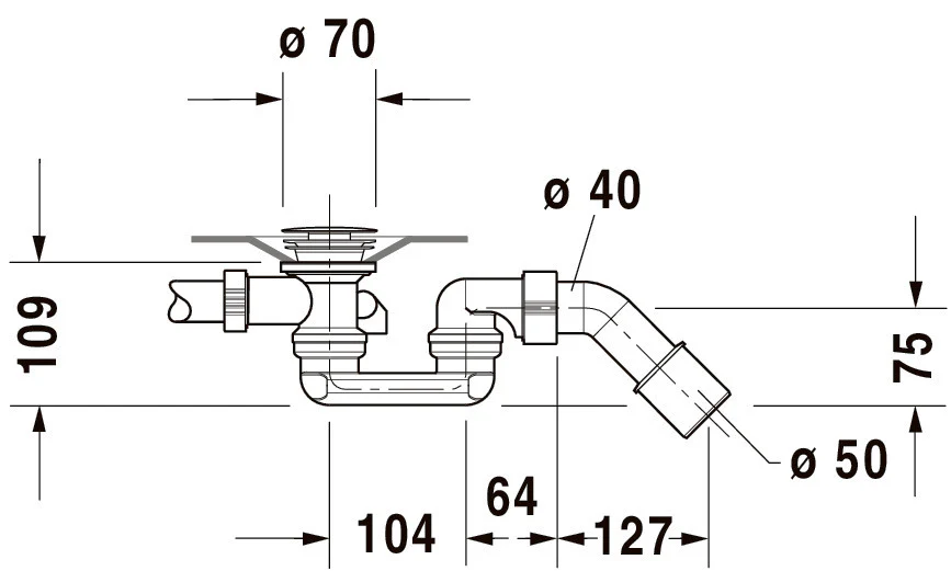 Duravit zestaw odpływowo-przelewowy - Image 6