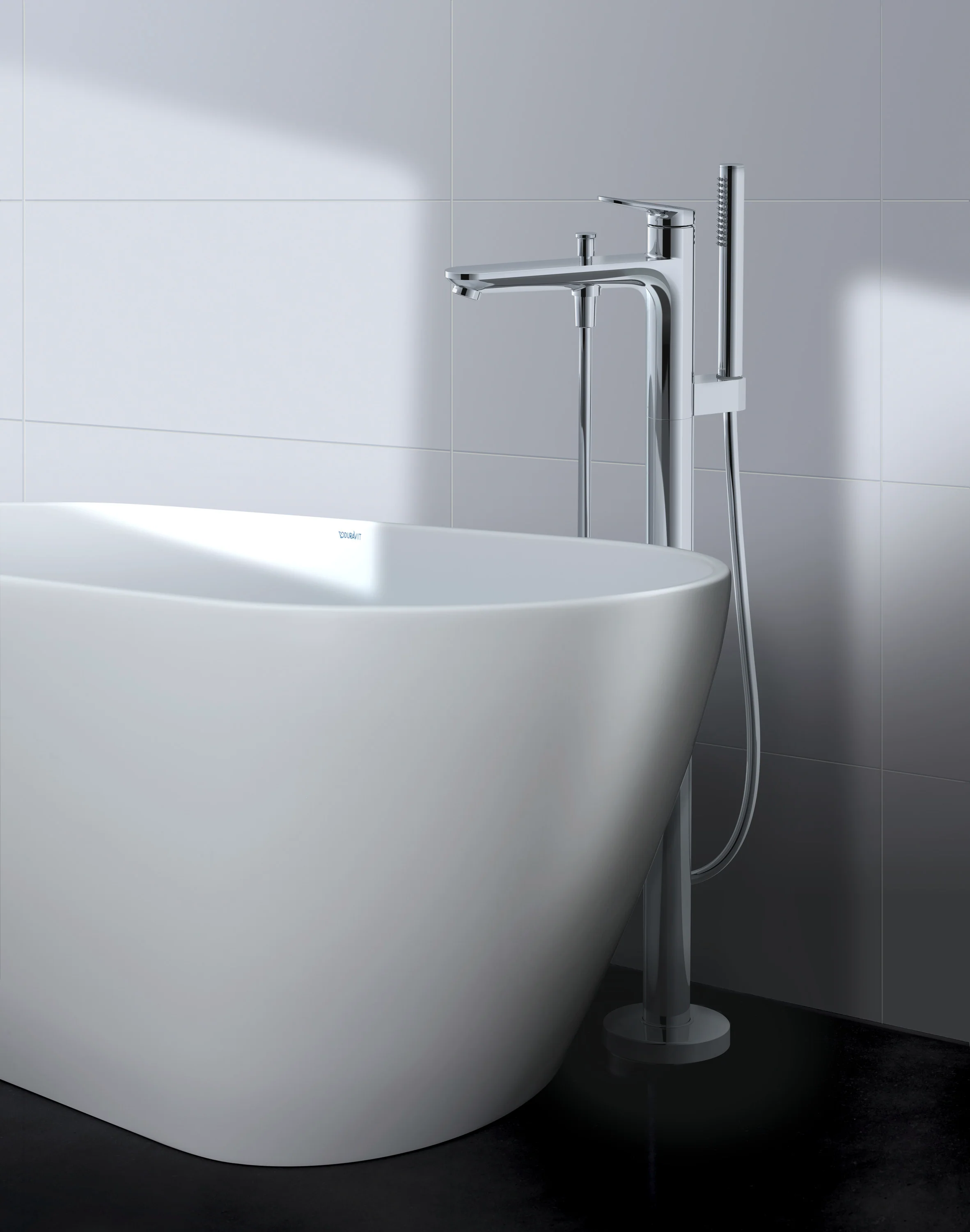 Jednouchwytowa bateria wannowa stojąca Duravit Wave - Image 2