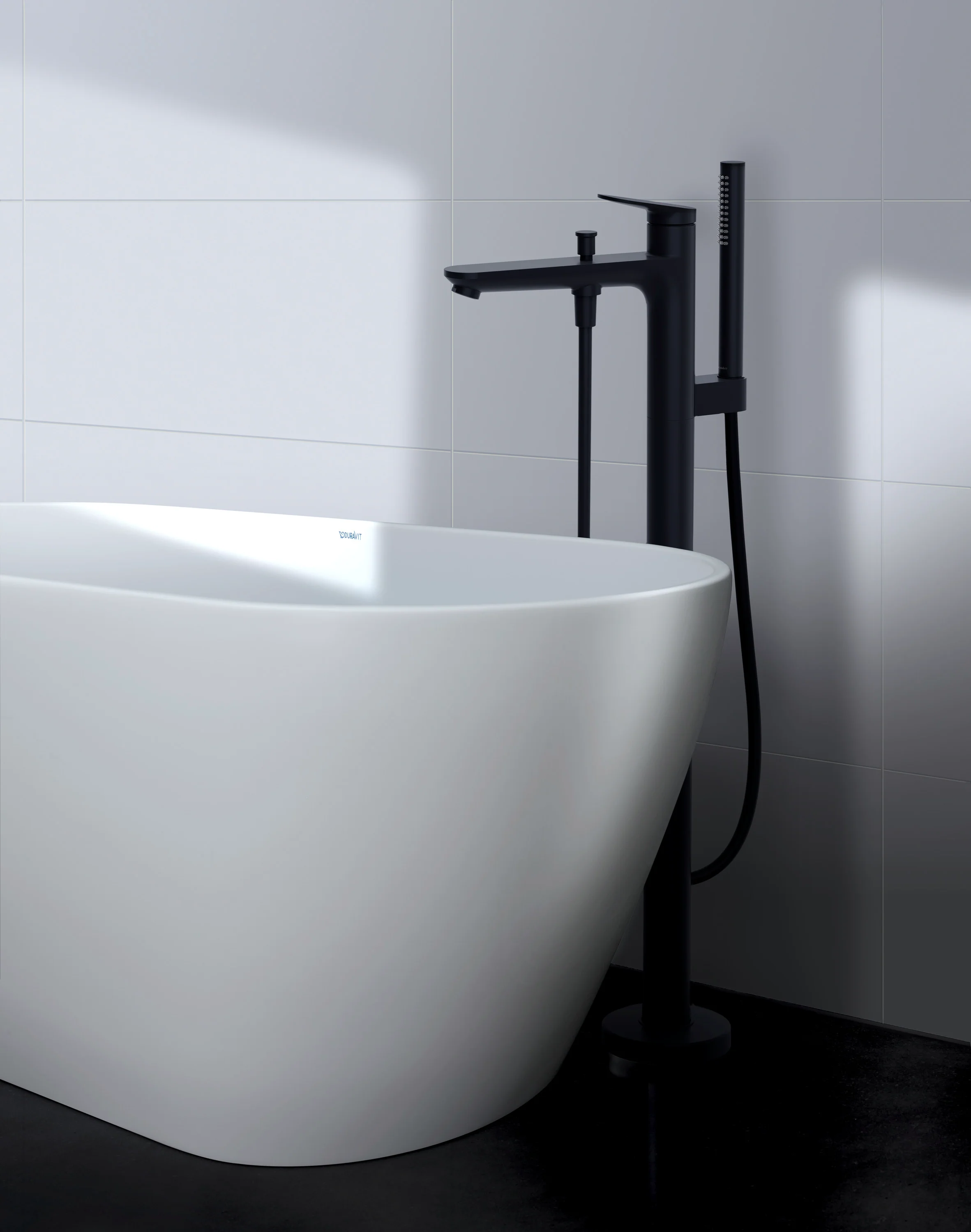Jednouchwytowa bateria wannowa stojąca Duravit Wave - Image 4
