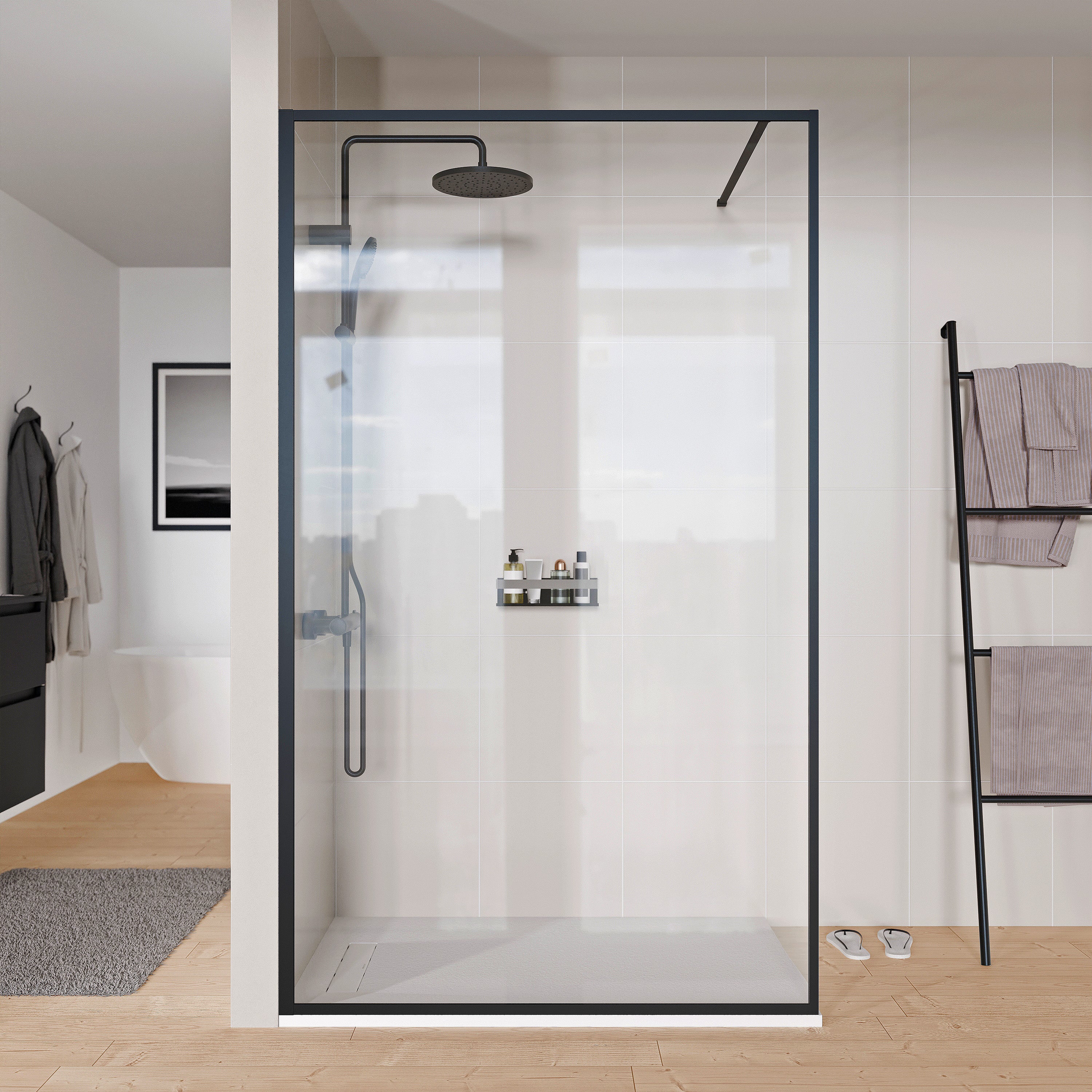 Ścianka prysznicowa Walk-in FRAME - Image 2