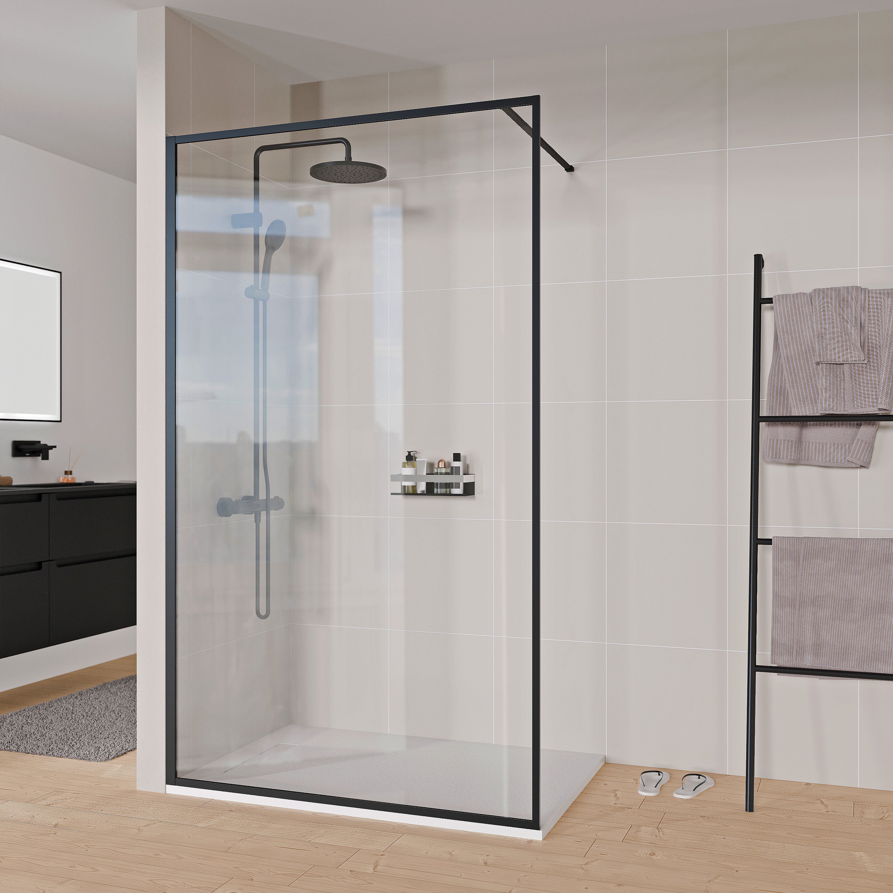 Ścianka prysznicowa Walk-in FRAME