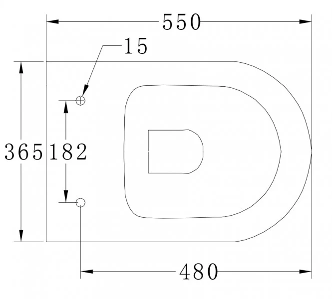 Kompletny zestaw WC 42: Miska WC wisząca B-8030R