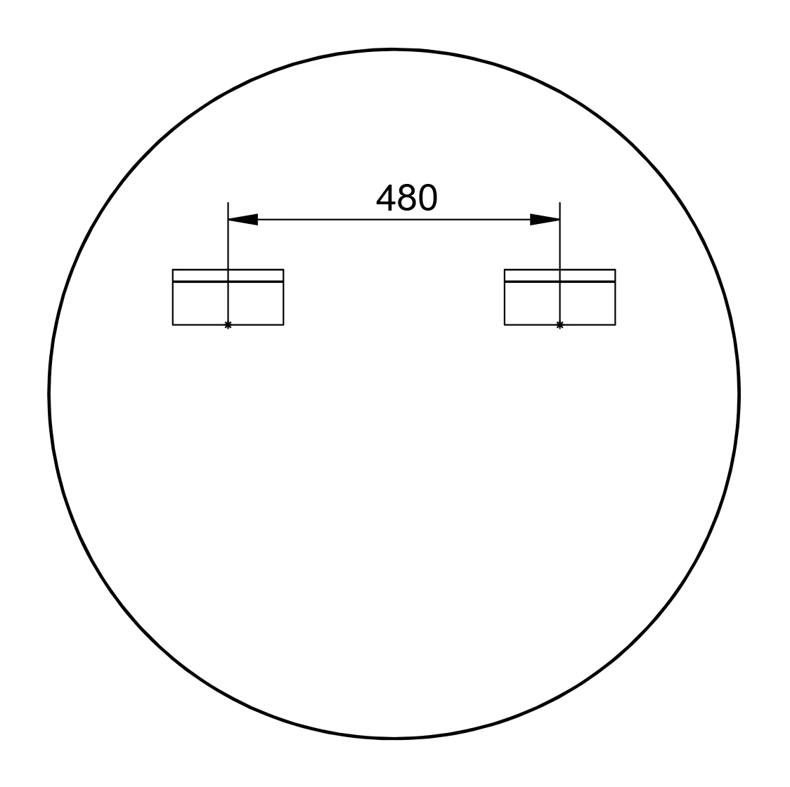 Okrągłe lustro łazienkowe 8232 - Image 34