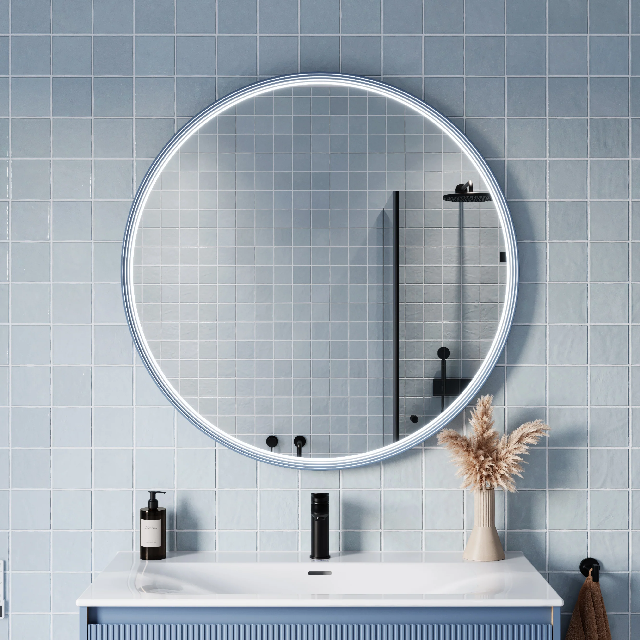 Lustro łazienkowe LED BELDIVO okrągłe - 100 cm - Image 13