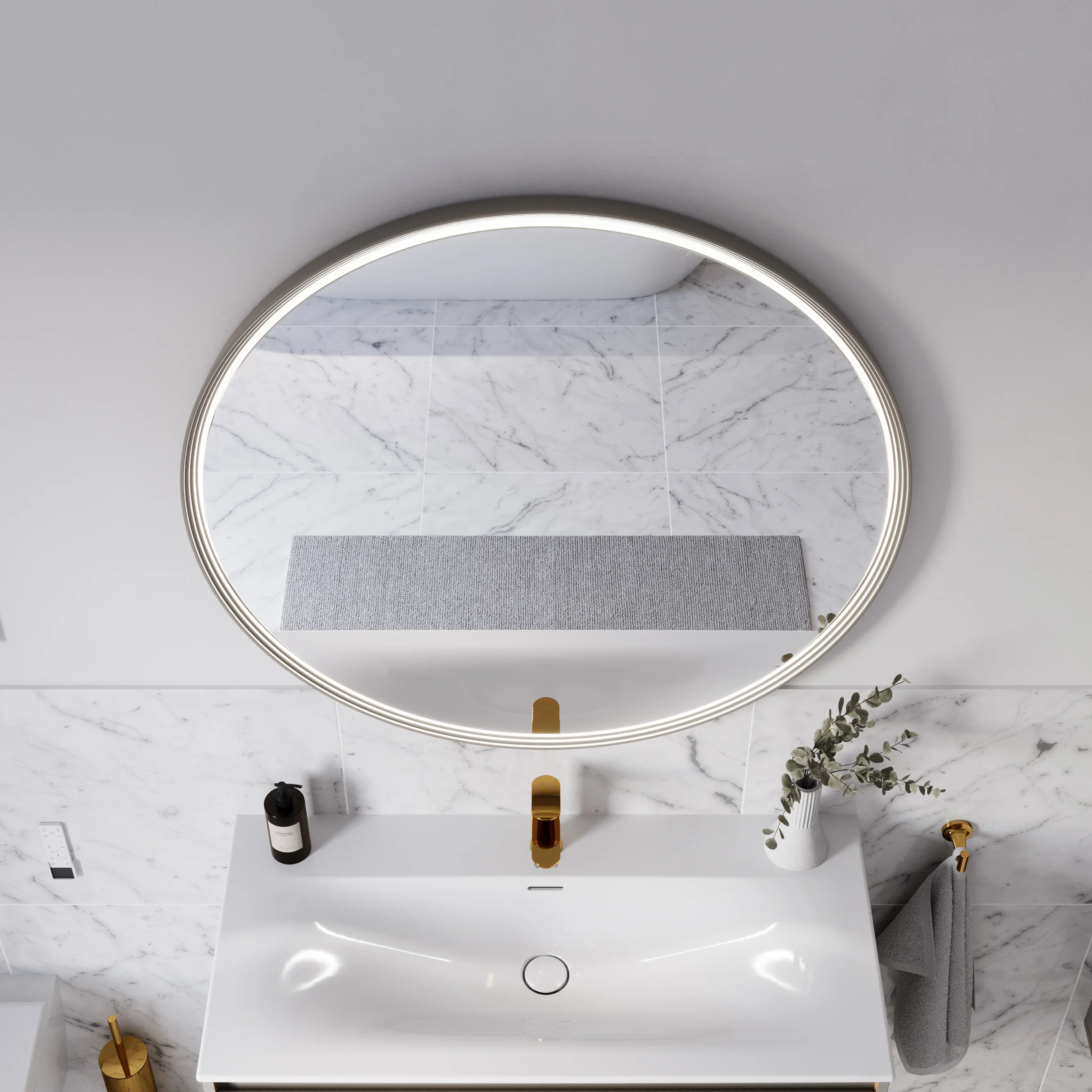 Lustro łazienkowe LED BELDIVO okrągłe - 100 cm - Image 20