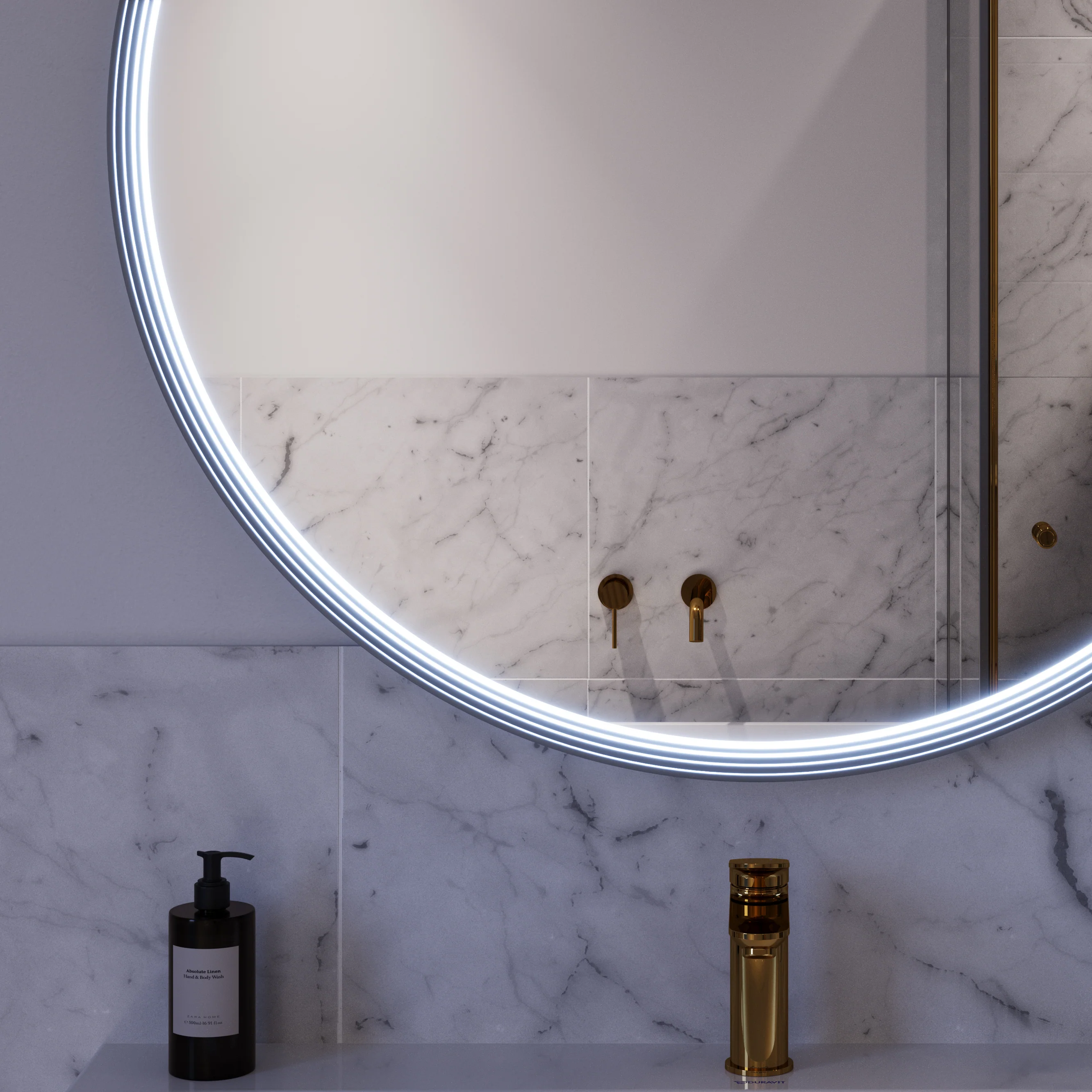 Lustro łazienkowe LED BELDIVO okrągłe - 100 cm - Image 23