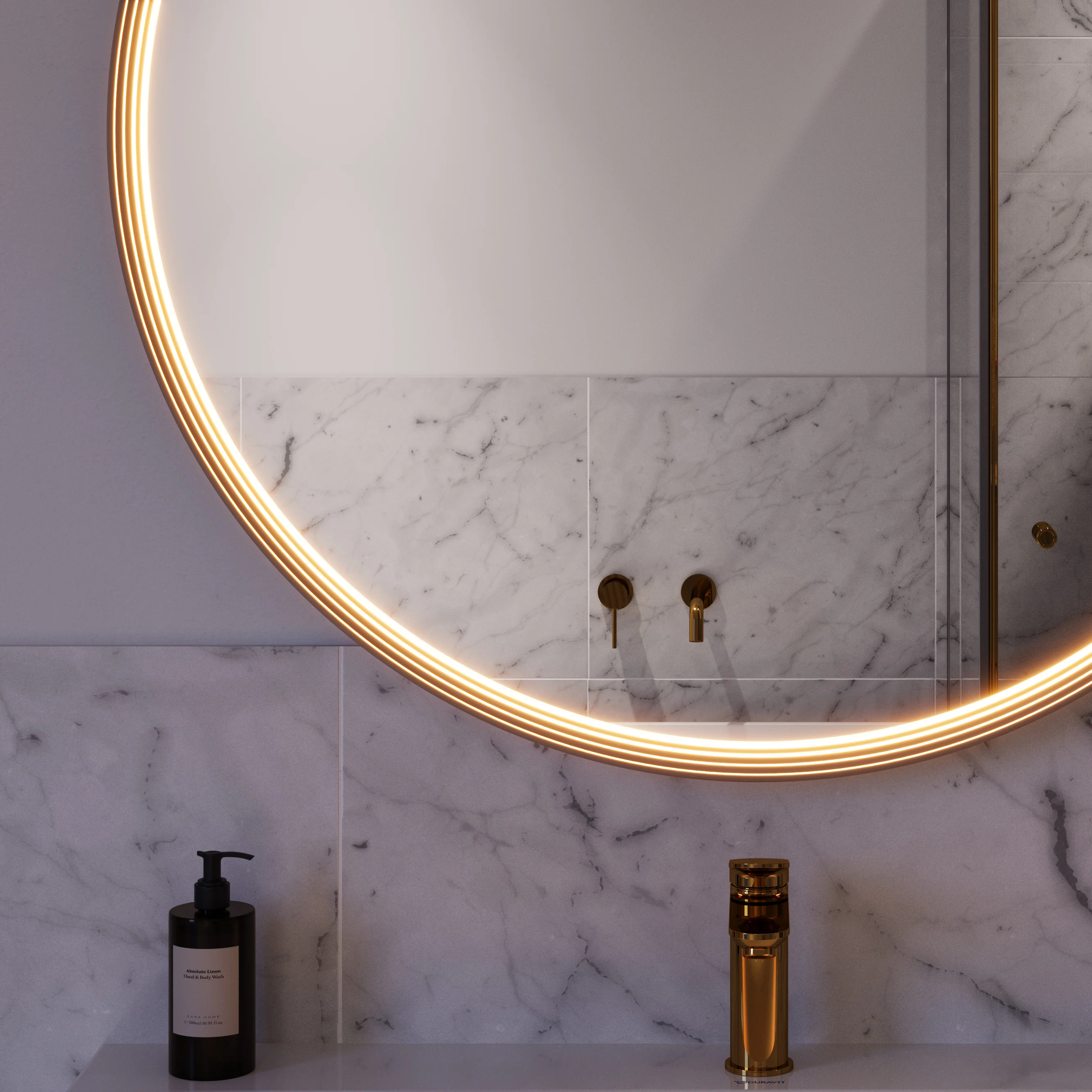 Lustro łazienkowe LED BELDIVO okrągłe - 100 cm - Image 24