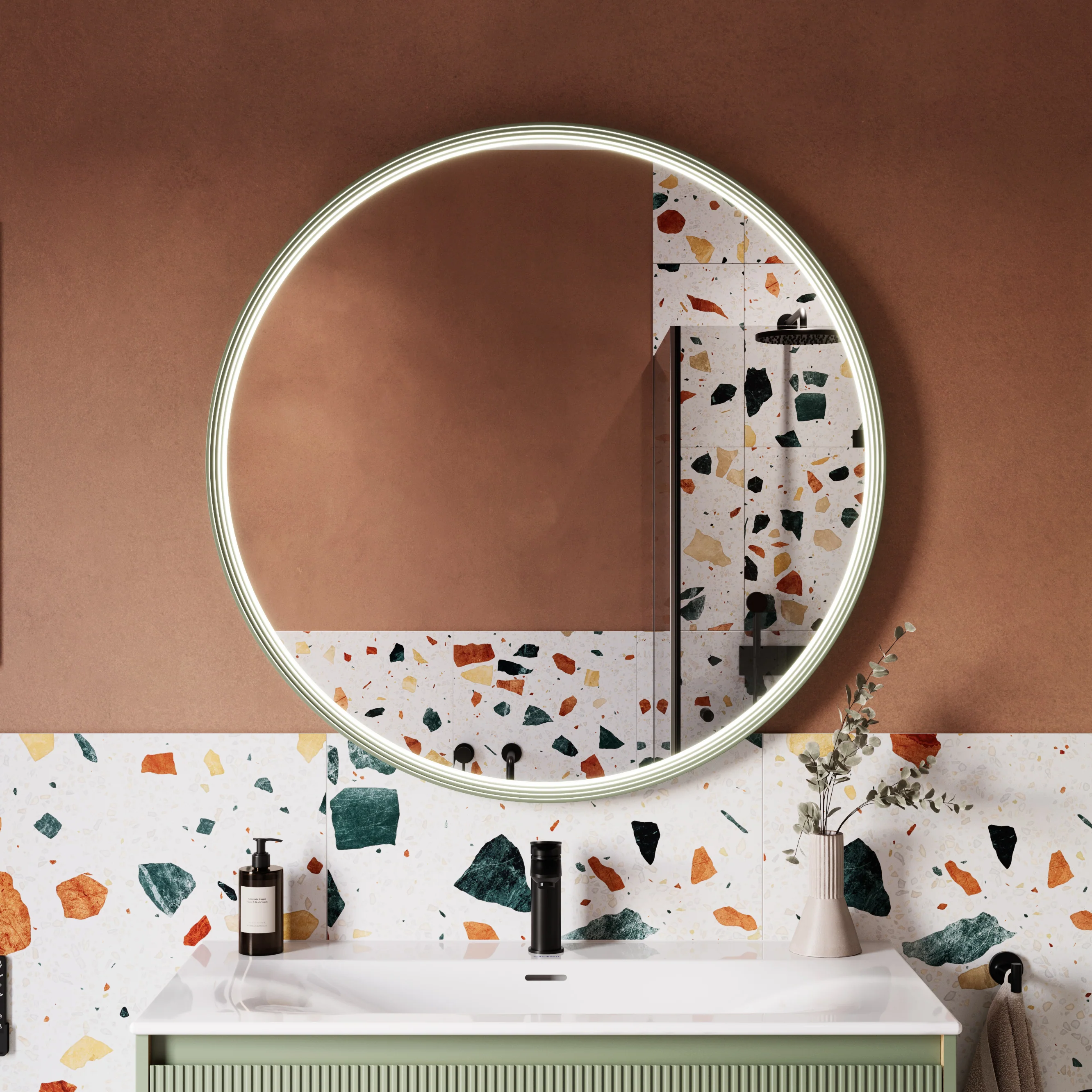 Lustro łazienkowe LED BELDIVO okrągłe - 100 cm - Image 25