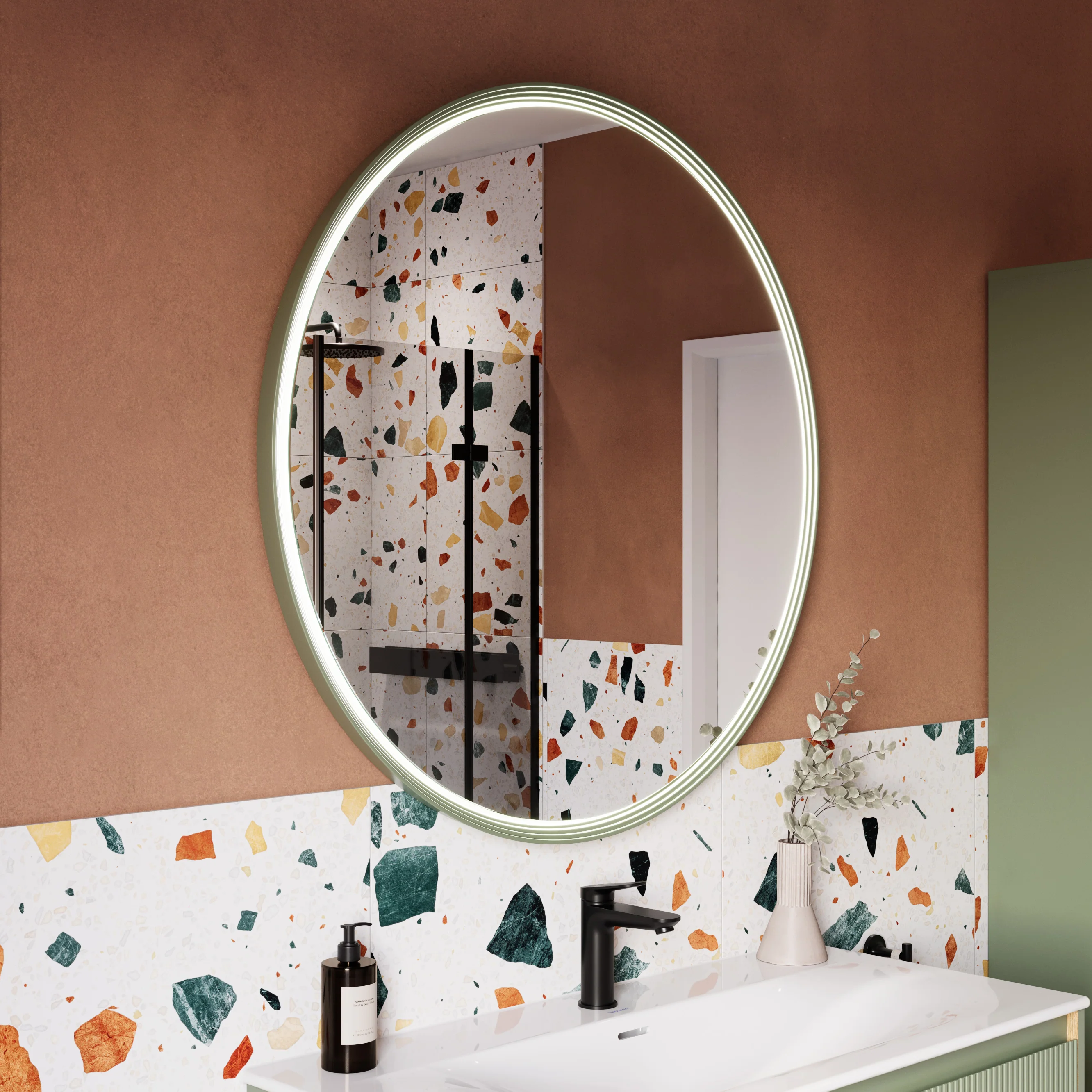 Lustro łazienkowe LED BELDIVO okrągłe - 100 cm - Image 28