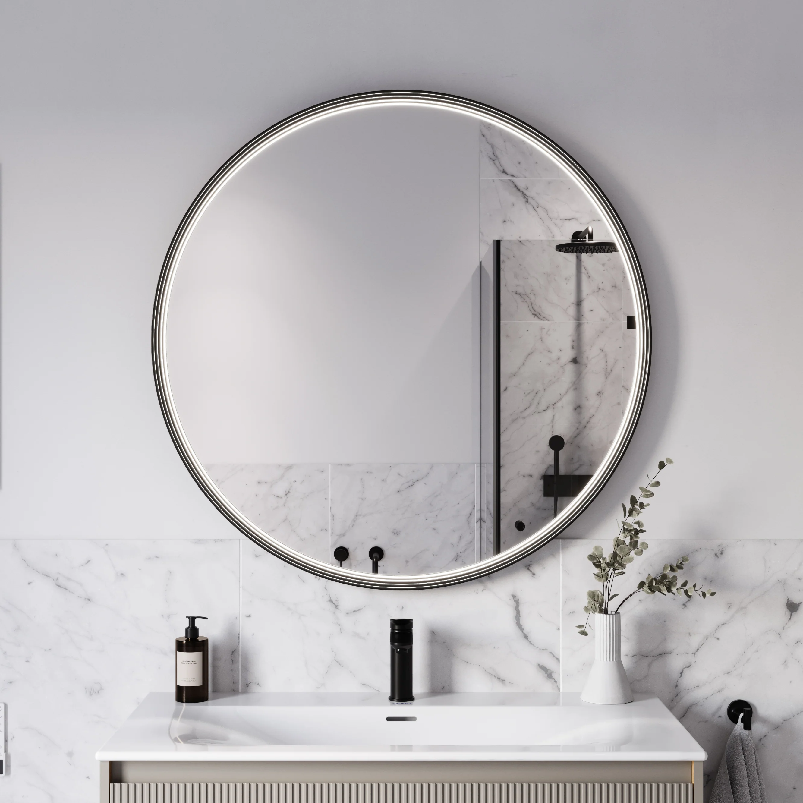 Lustro łazienkowe LED BELDIVO okrągłe - 100 cm - Image 31