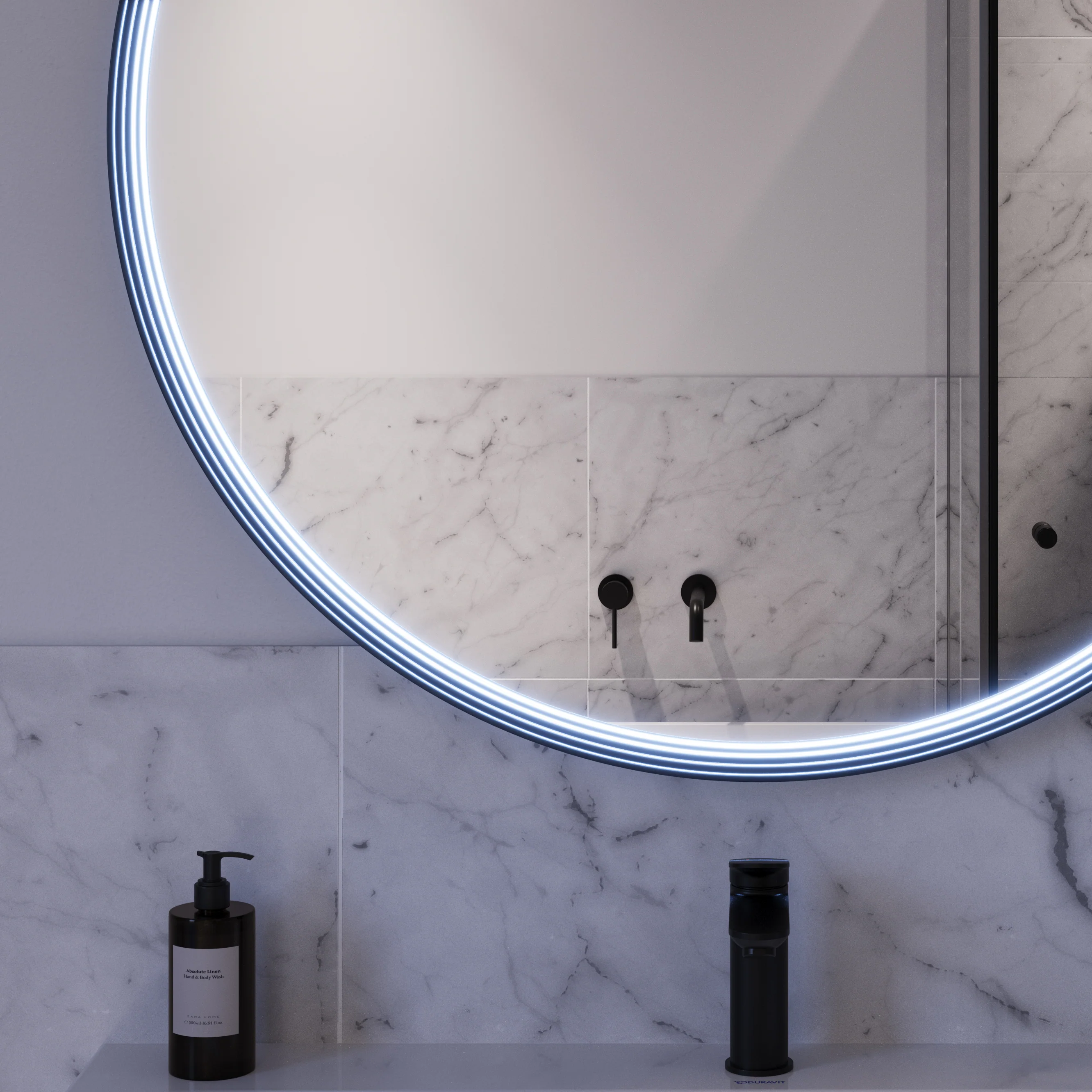 Lustro łazienkowe LED BELDIVO okrągłe - 100 cm - Image 34