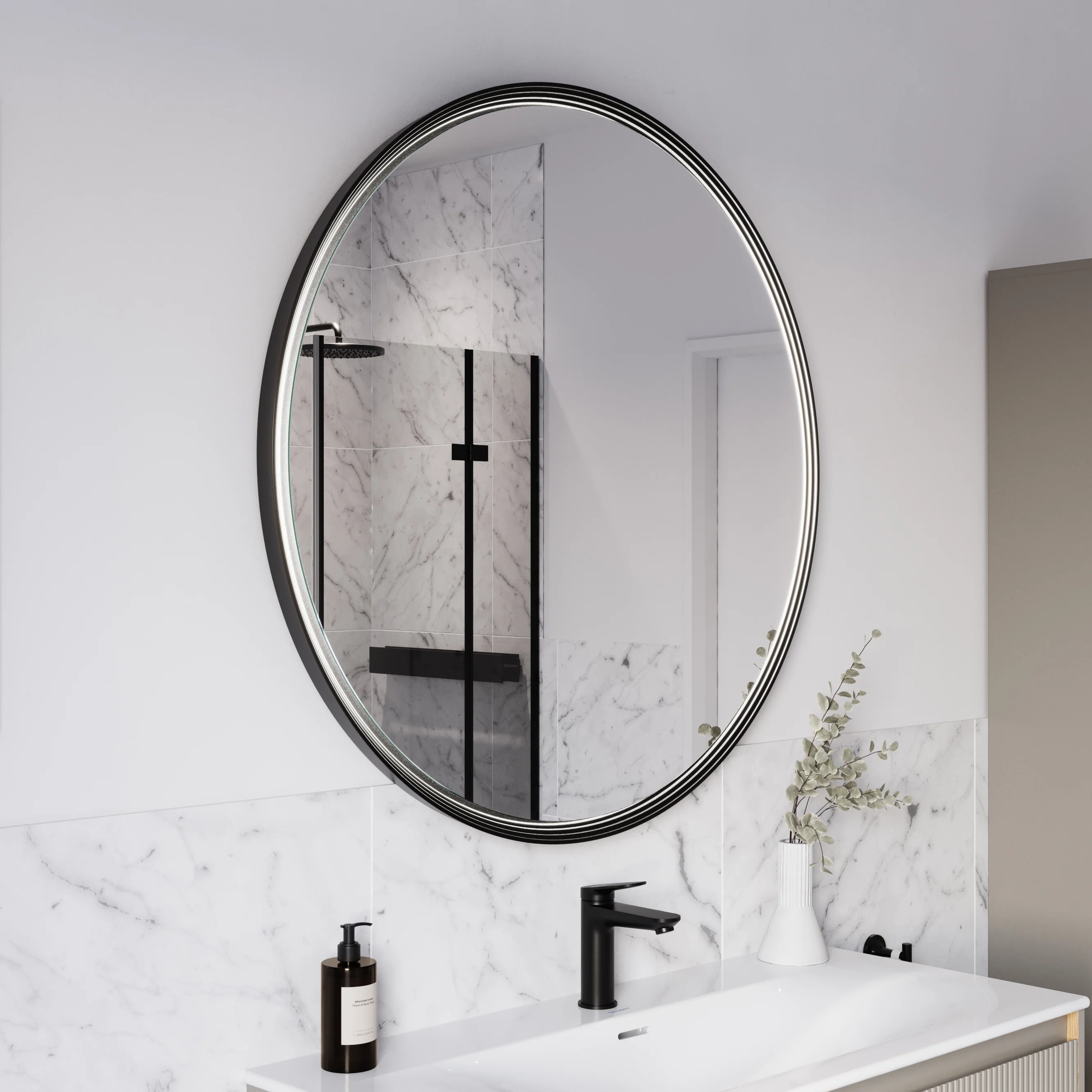Lustro łazienkowe LED BELDIVO okrągłe - 100 cm - Image 35