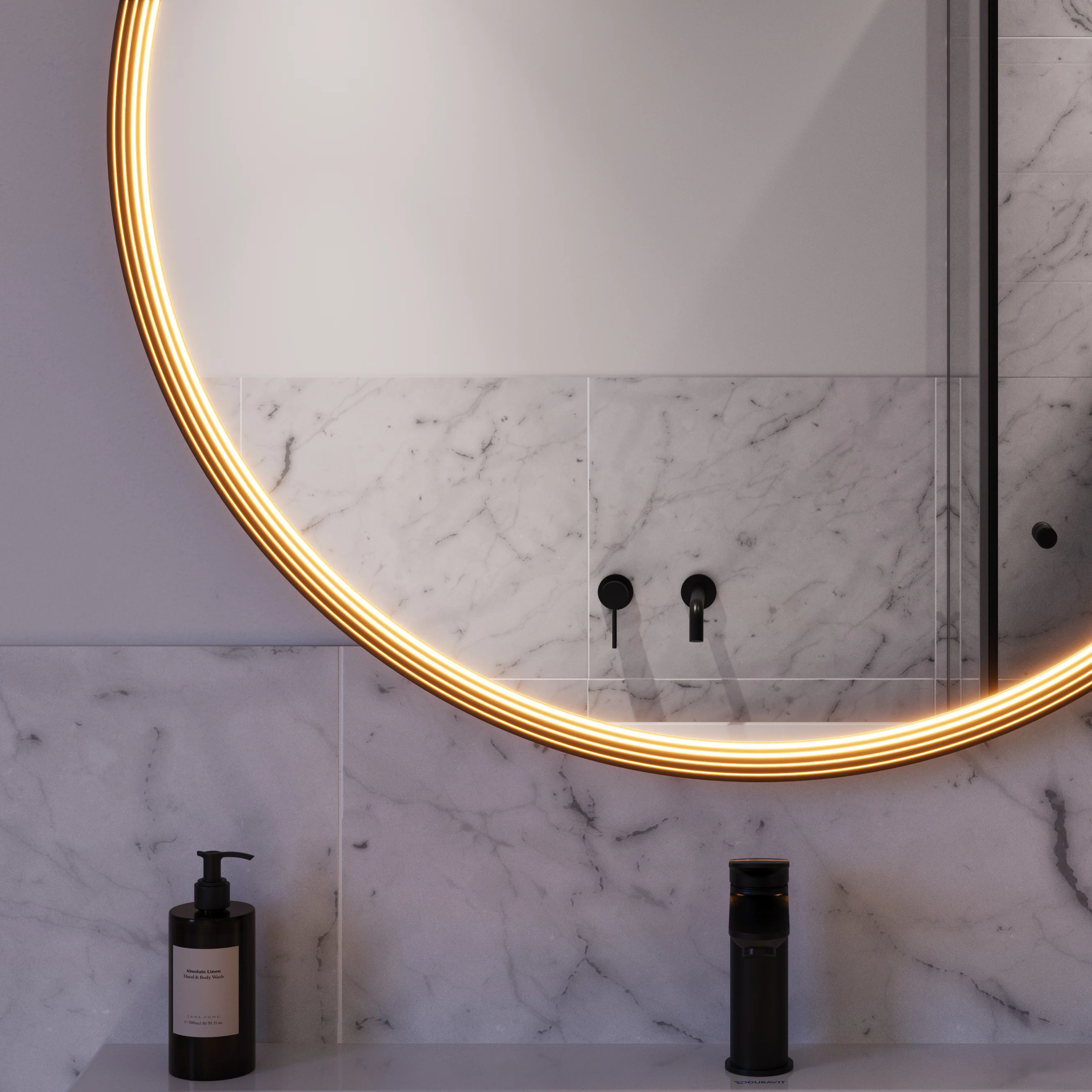 Lustro łazienkowe LED BELDIVO okrągłe - 100 cm - Image 36