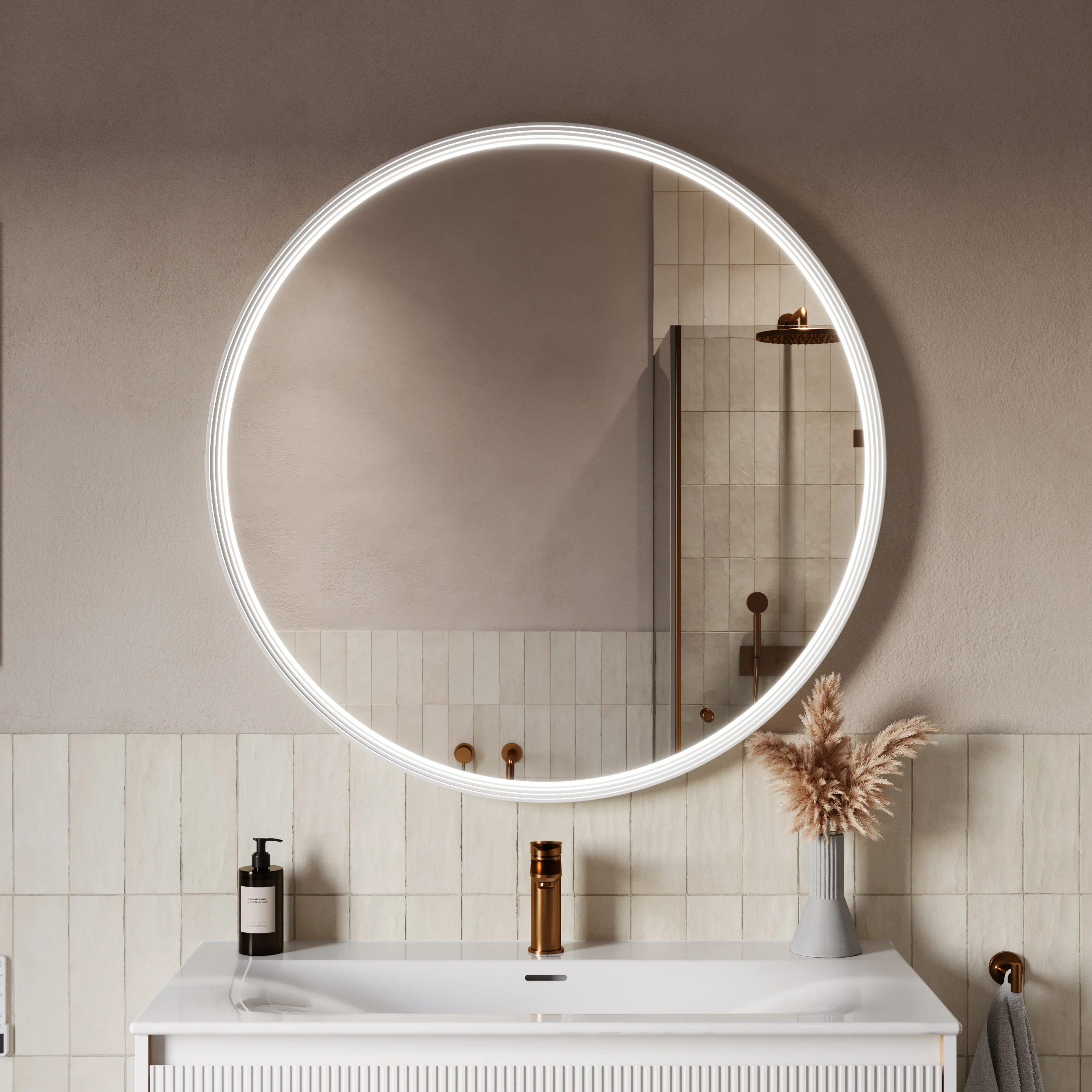 Lustro łazienkowe LED BELDIVO okrągłe - 100 cm - Image 37